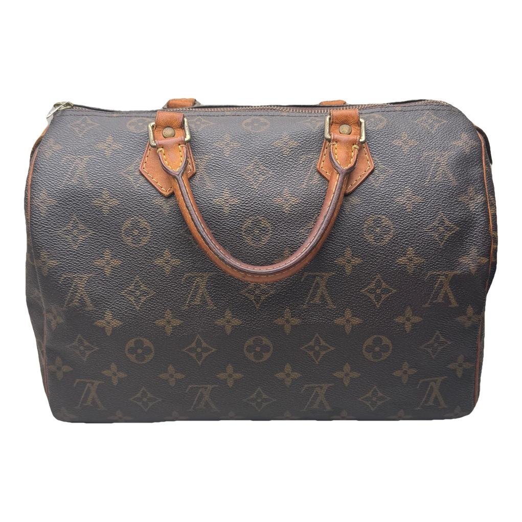 Speedy leather handbag