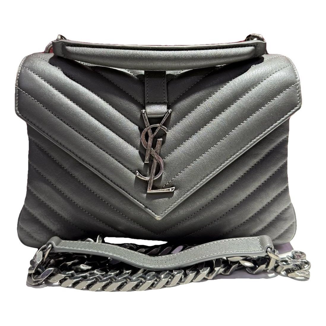 Collége monogramme leather handbag