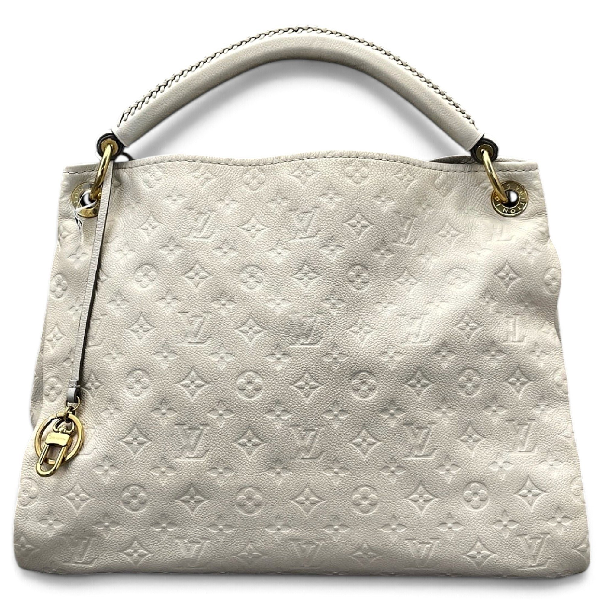 Artsy leather handbag