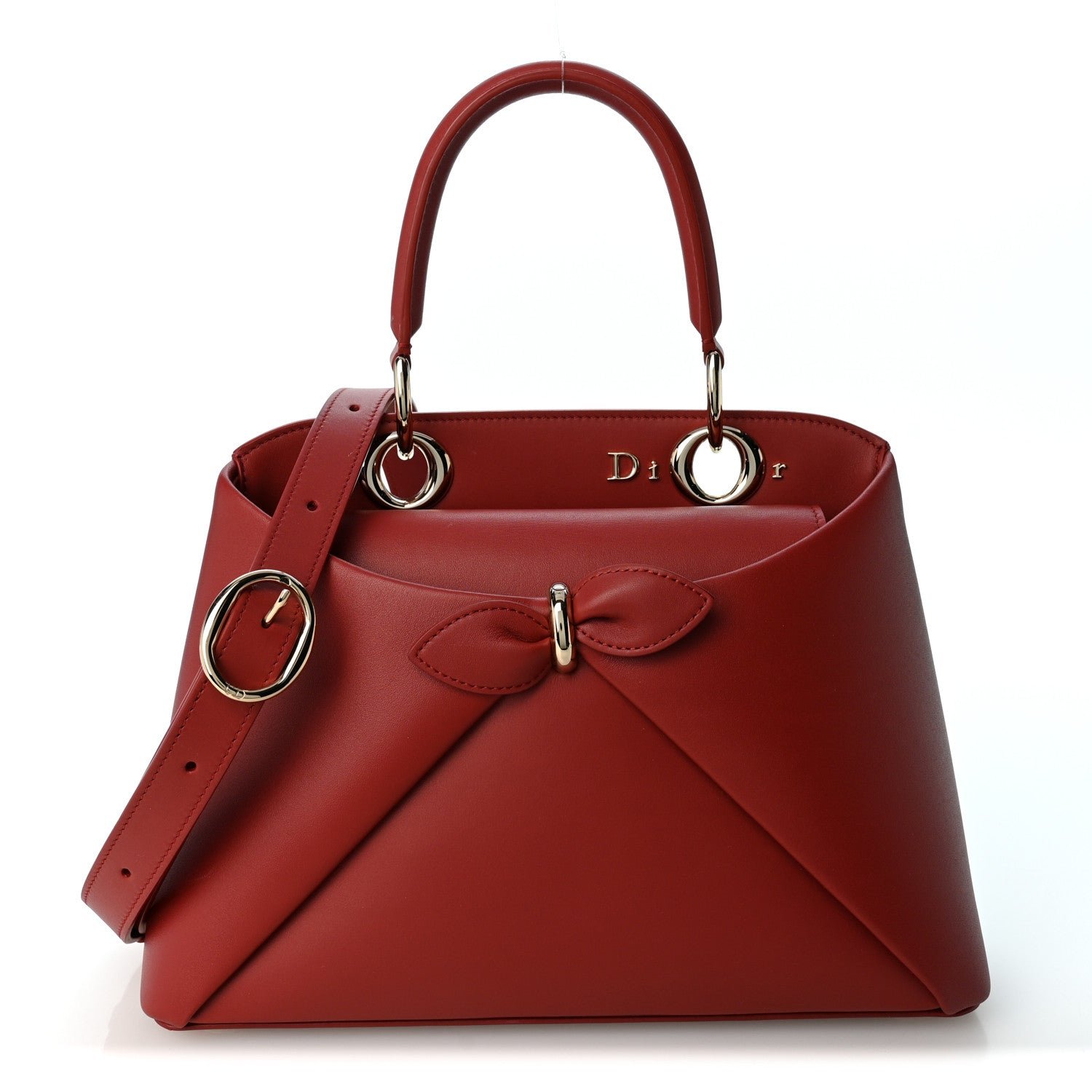 Christian Dior Shiny Smooth Calfskin Small Cigale Bag Garance
