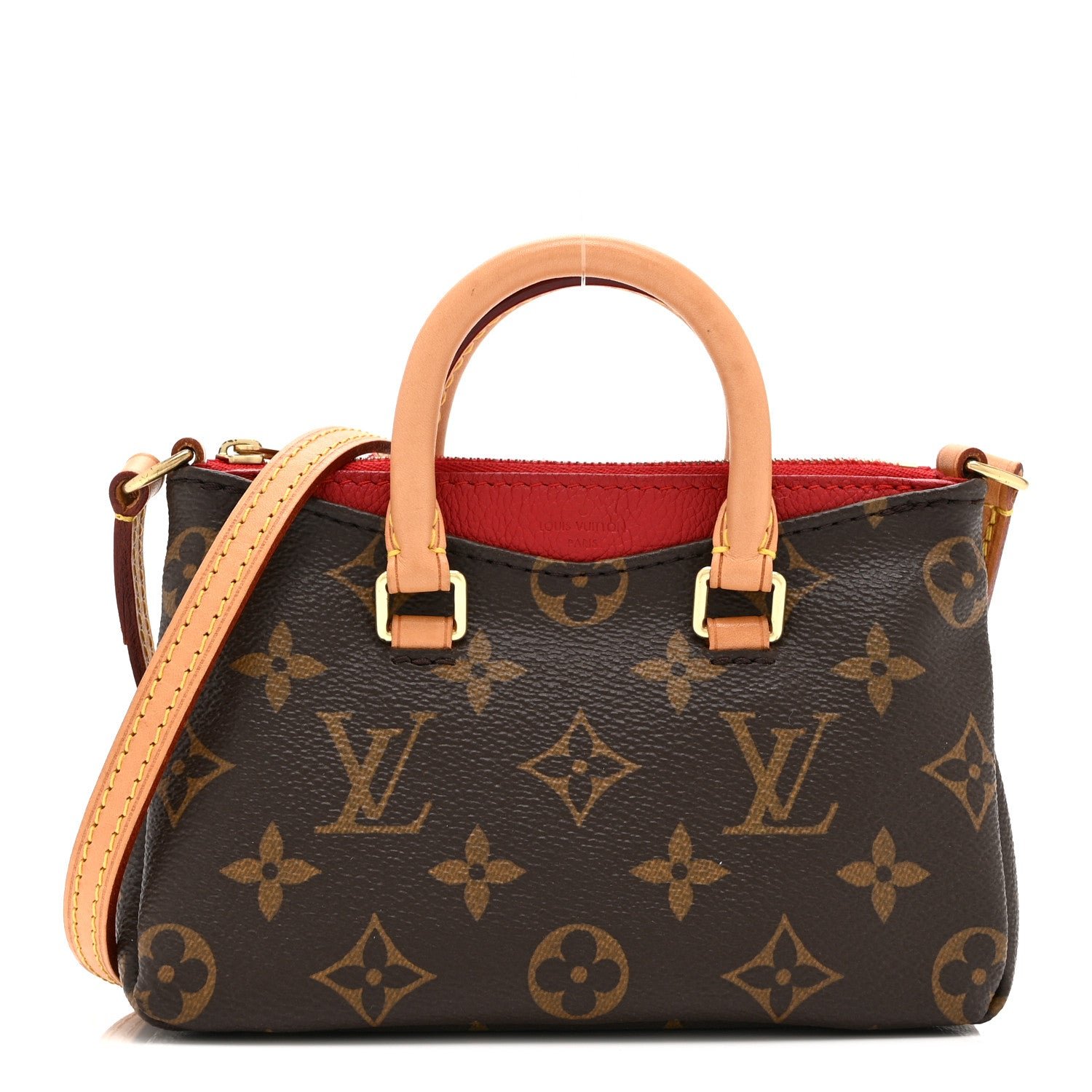 Louis Vuitton Monogram Nano Pallas Cherry