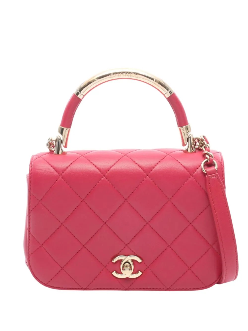 2016-2017 Mini Quilted Lambskin Carry Chic Flap satchel
