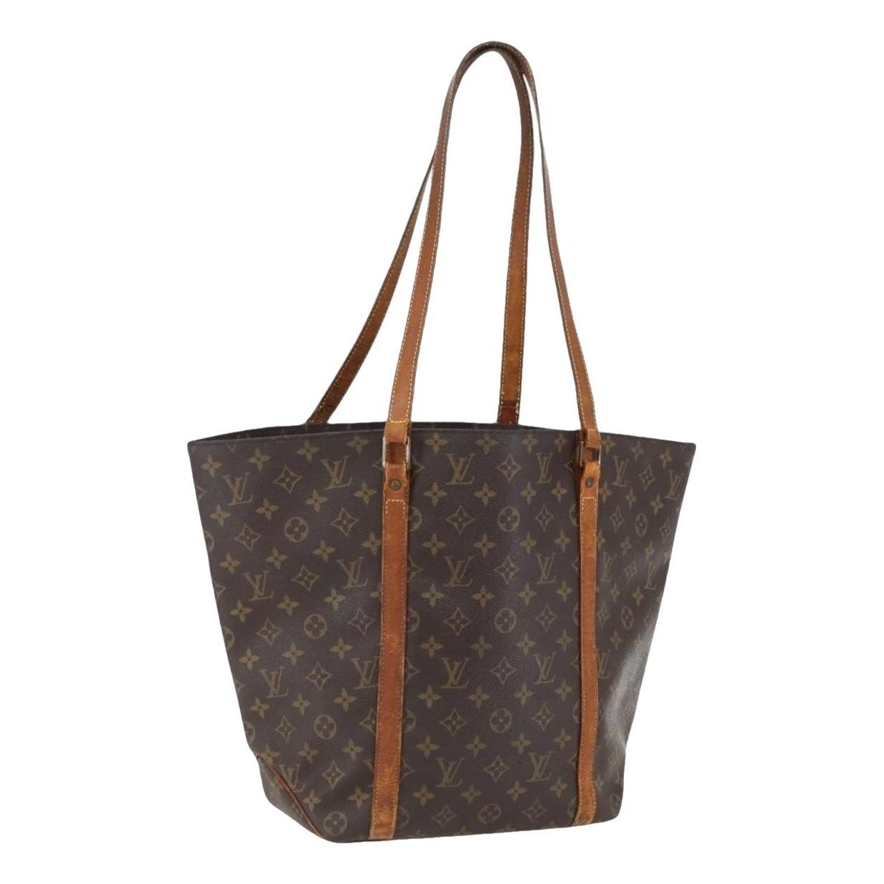 Shopping leather handbag