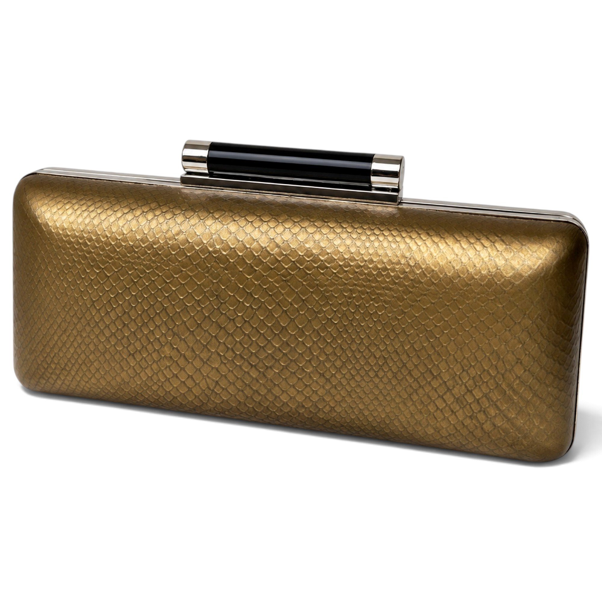 Leather clutch bag