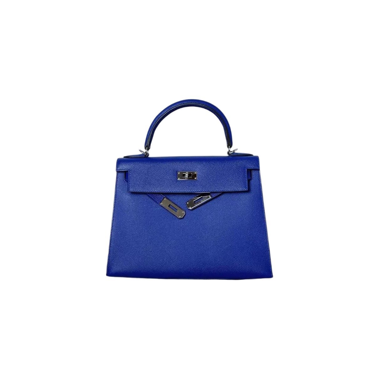 Hermes Kelly 28 Handbag Bleu électrique Epsom Leather