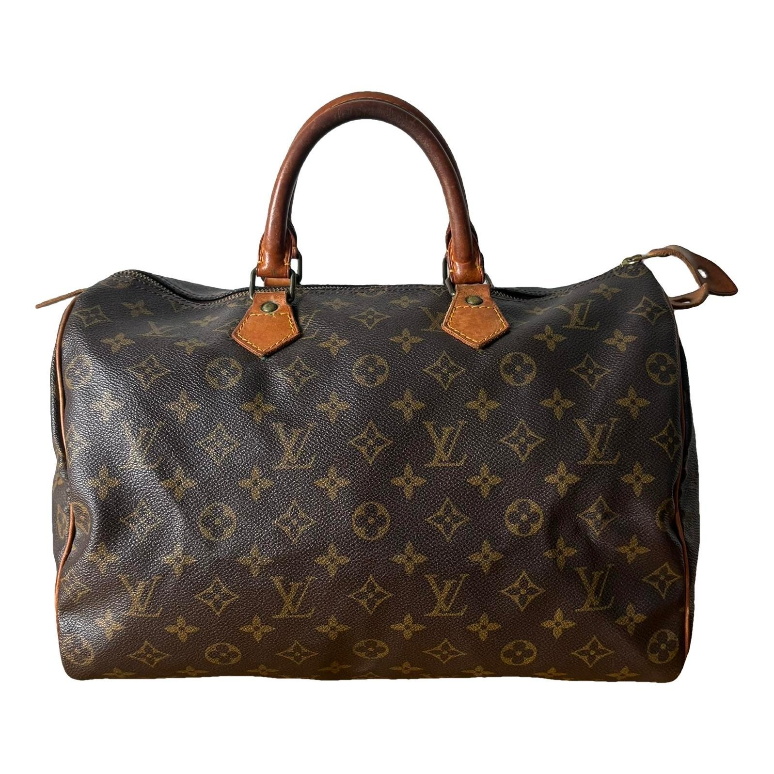 Speedy leather handbag