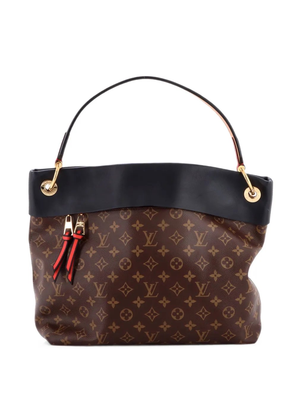 Tuileries Monogram Canvas with Leather hobo bag