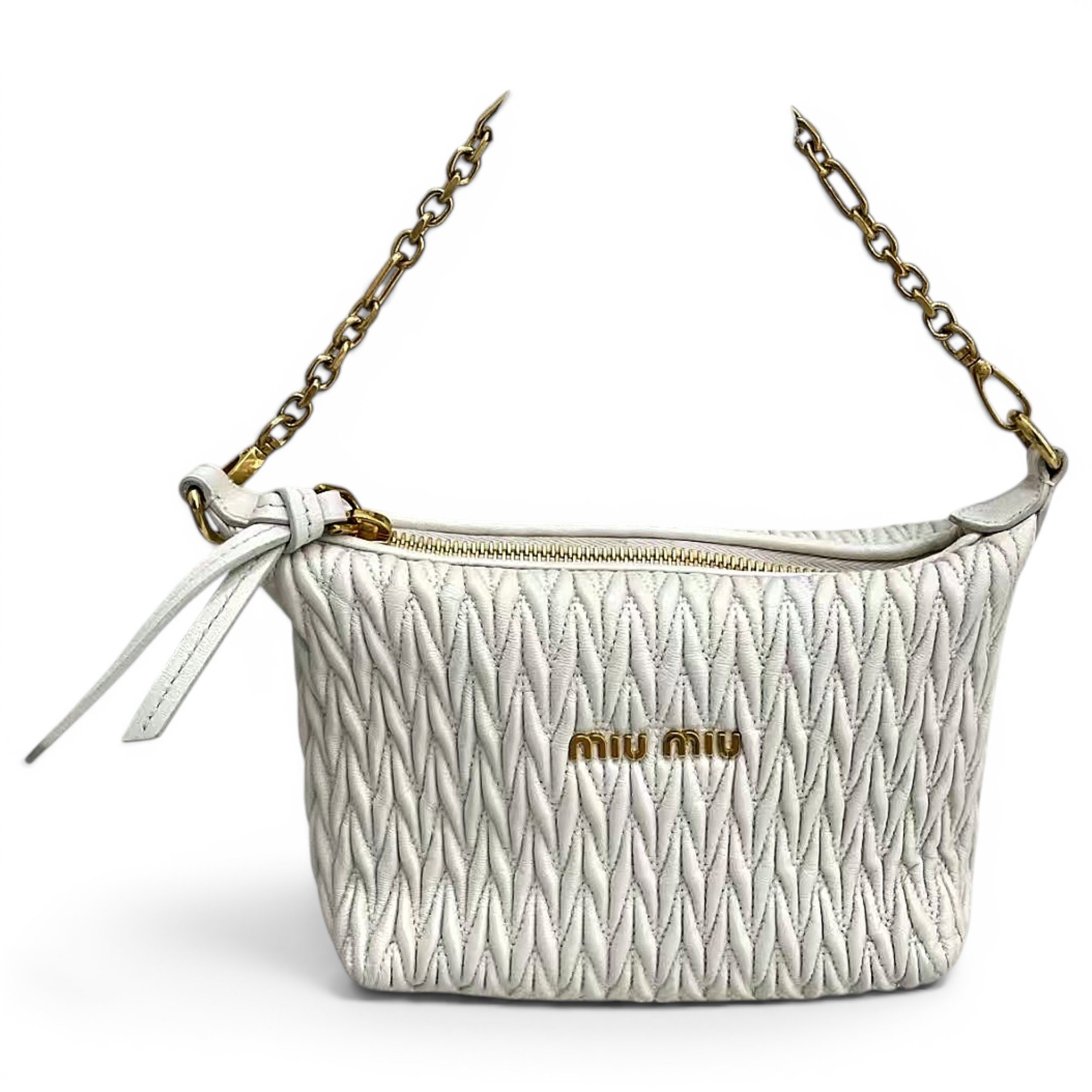 Miu Spirit leather handbag