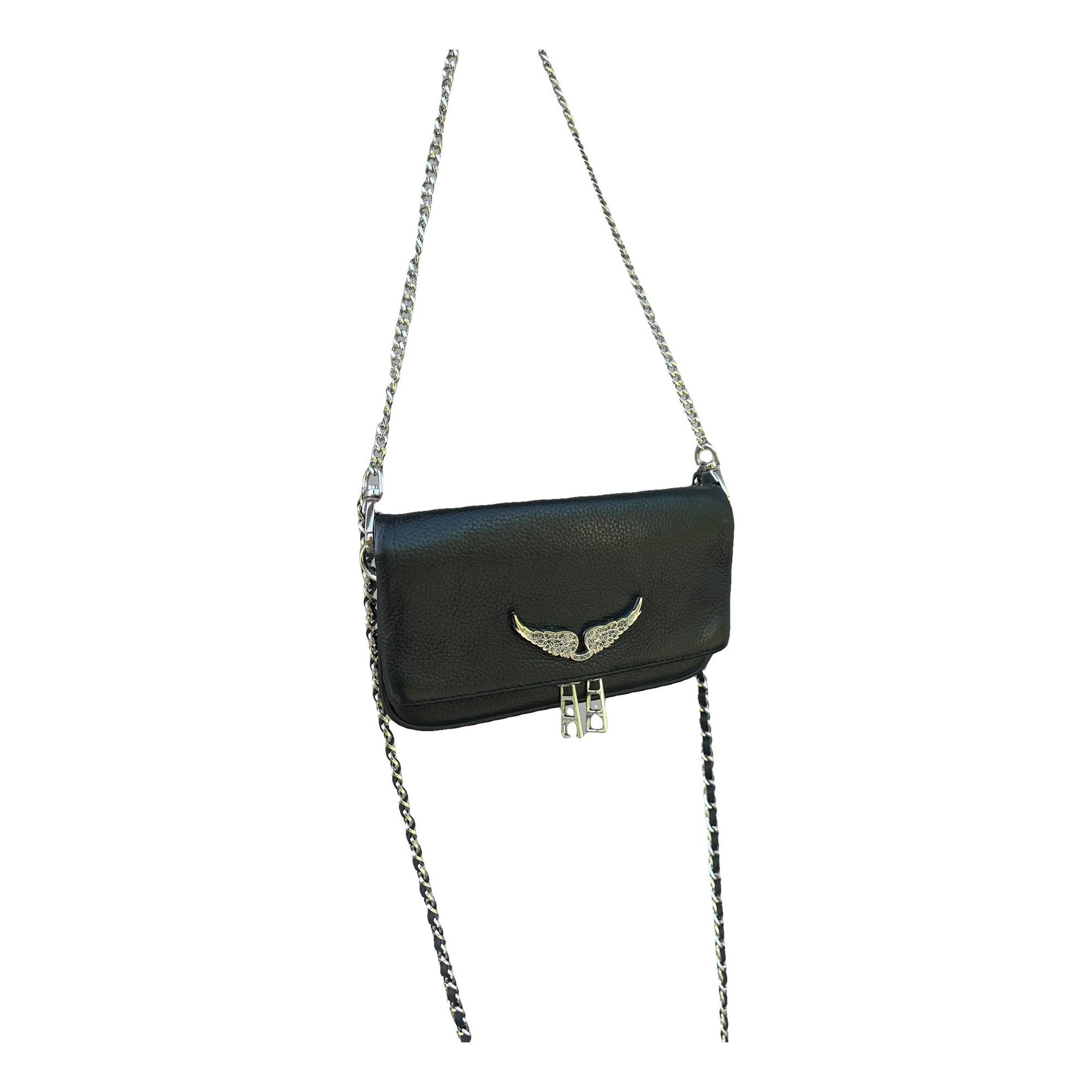 Rock leather crossbody bag