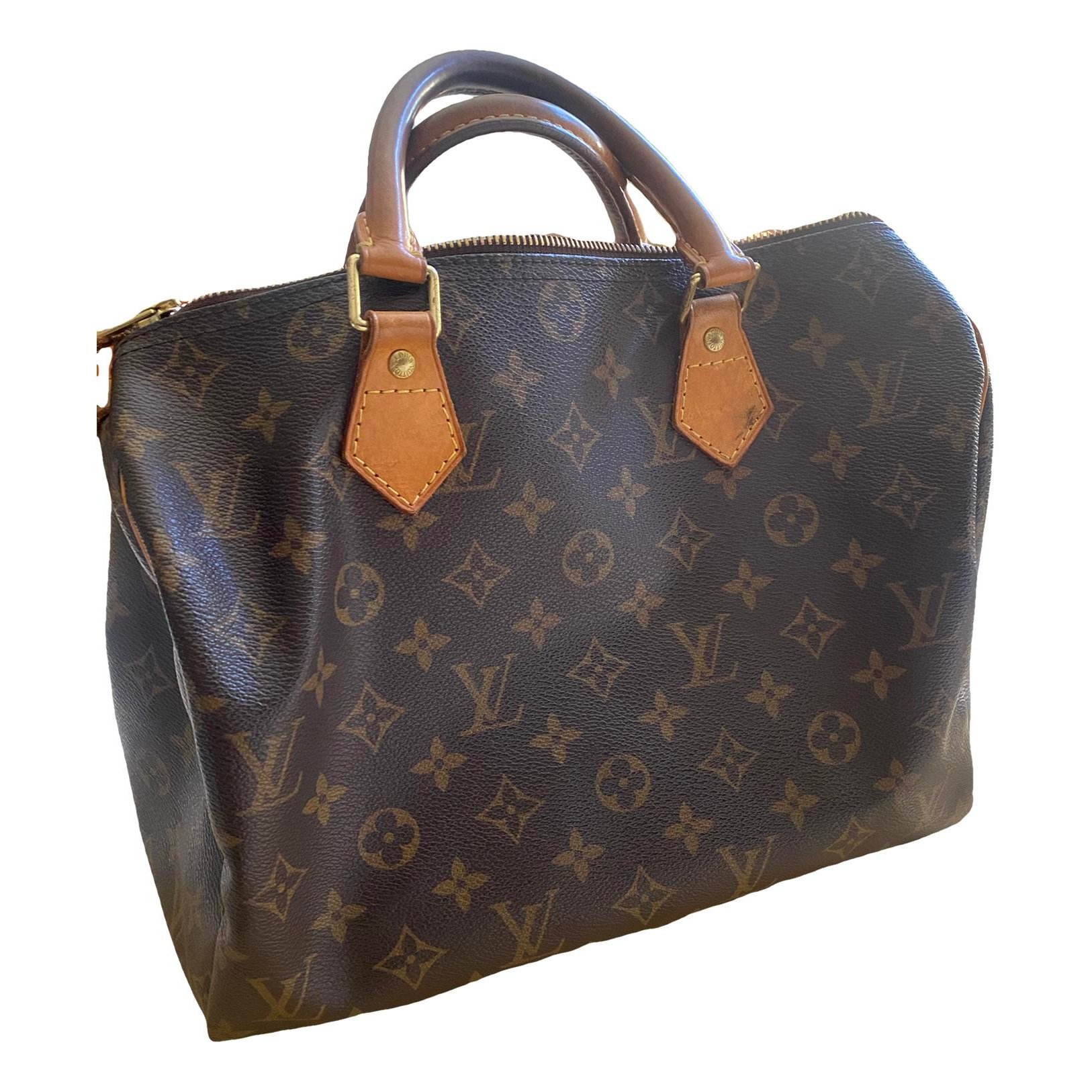 Speedy leather handbag