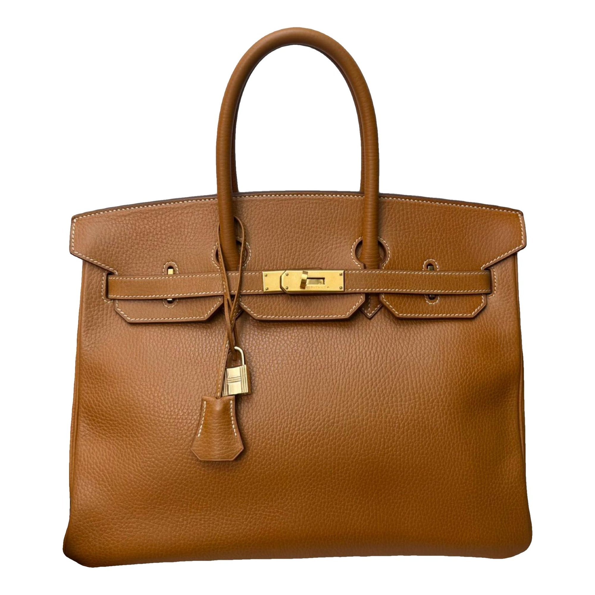Birkin 35 leather handbag