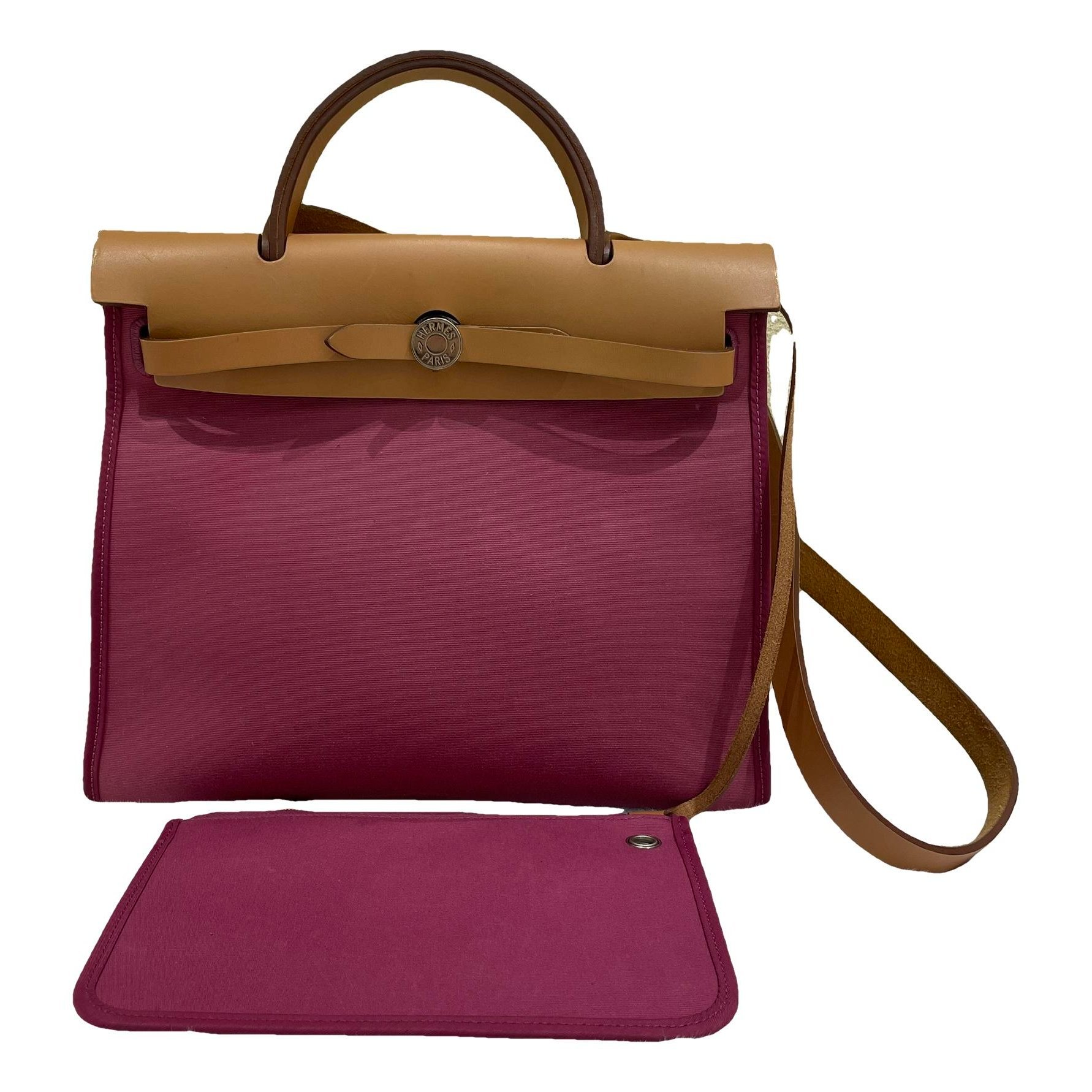 Hermes Herbag cloth handbag