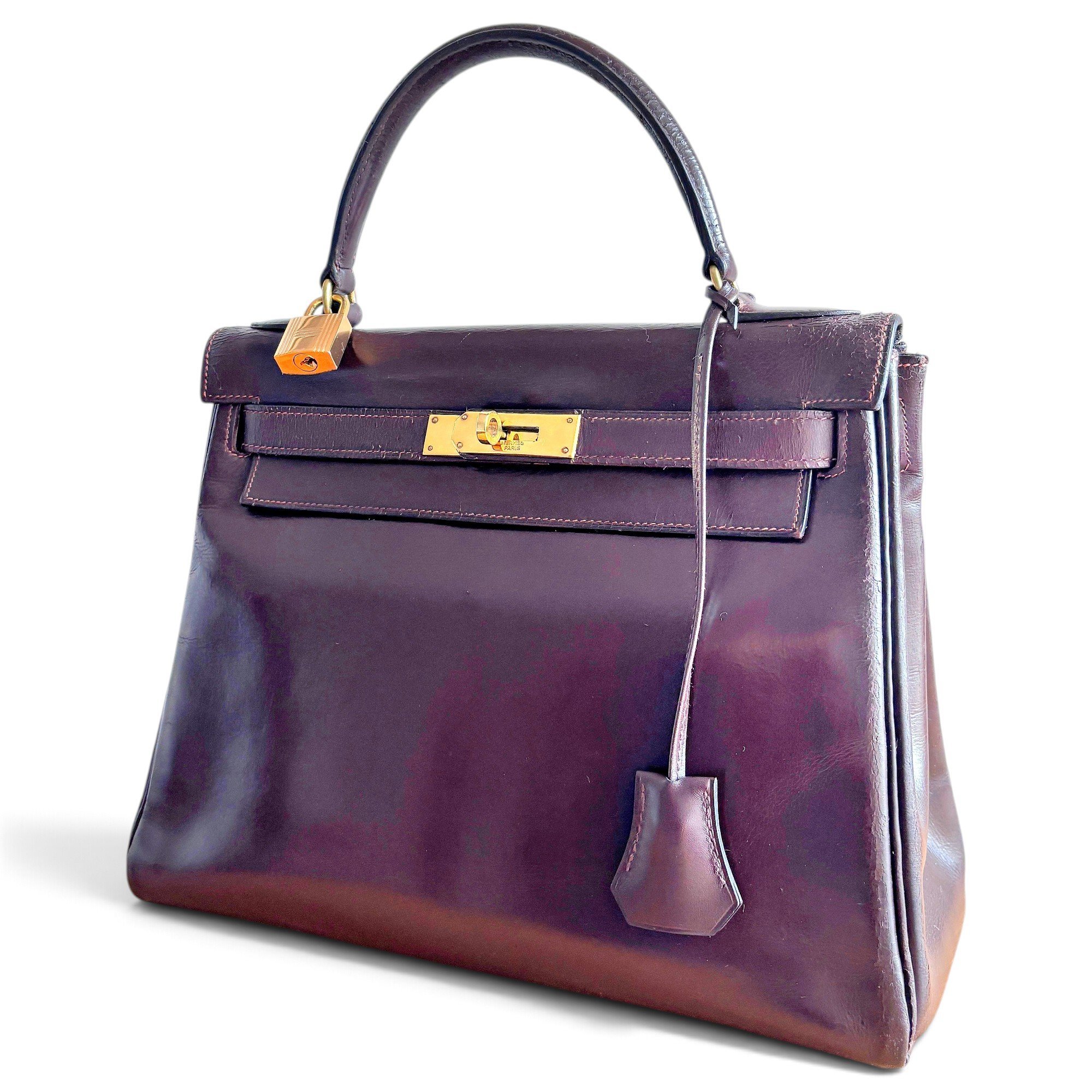Kelly 28 leather handbag