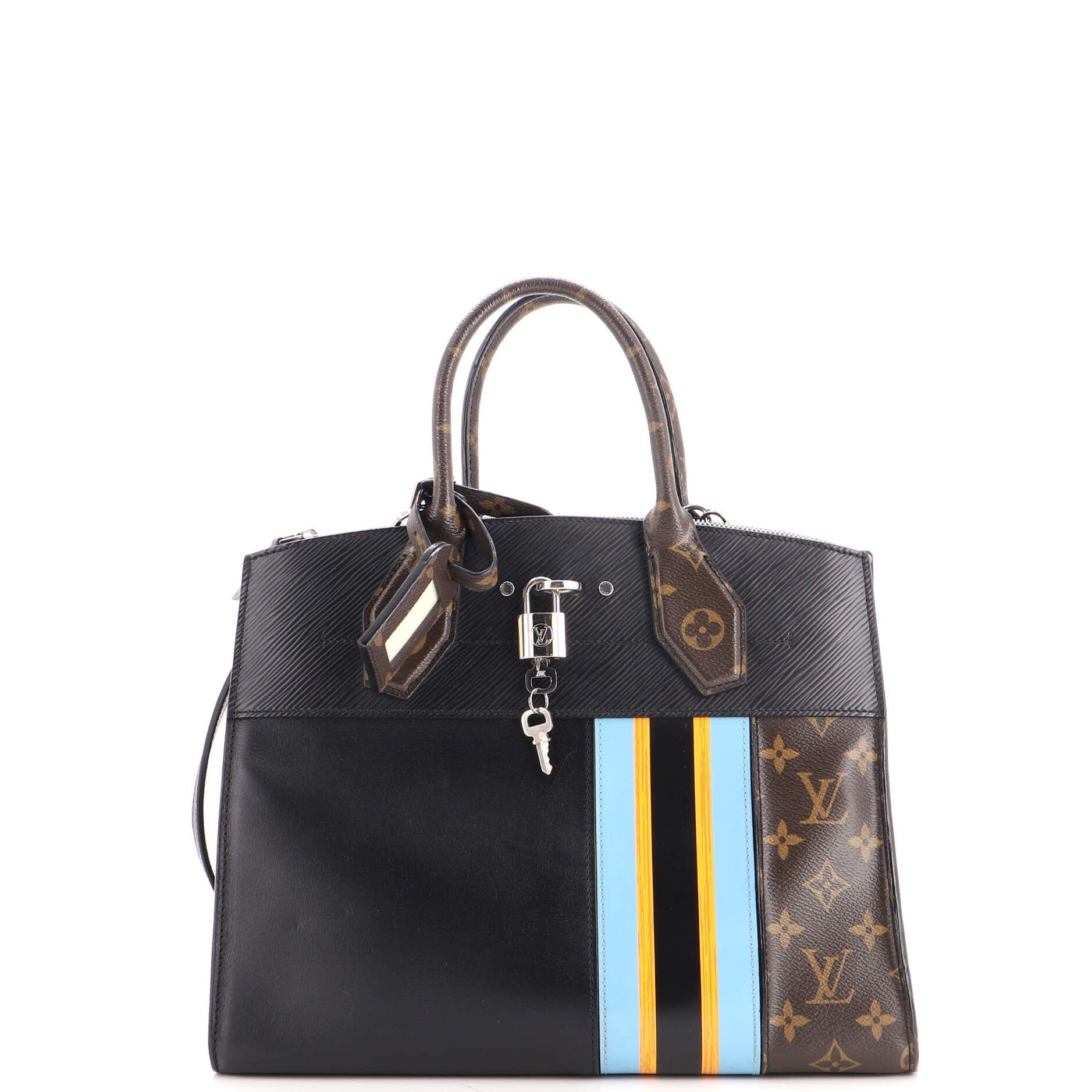 City Steamer Handbag Limited Edition Monogram Canvas and Leather MM