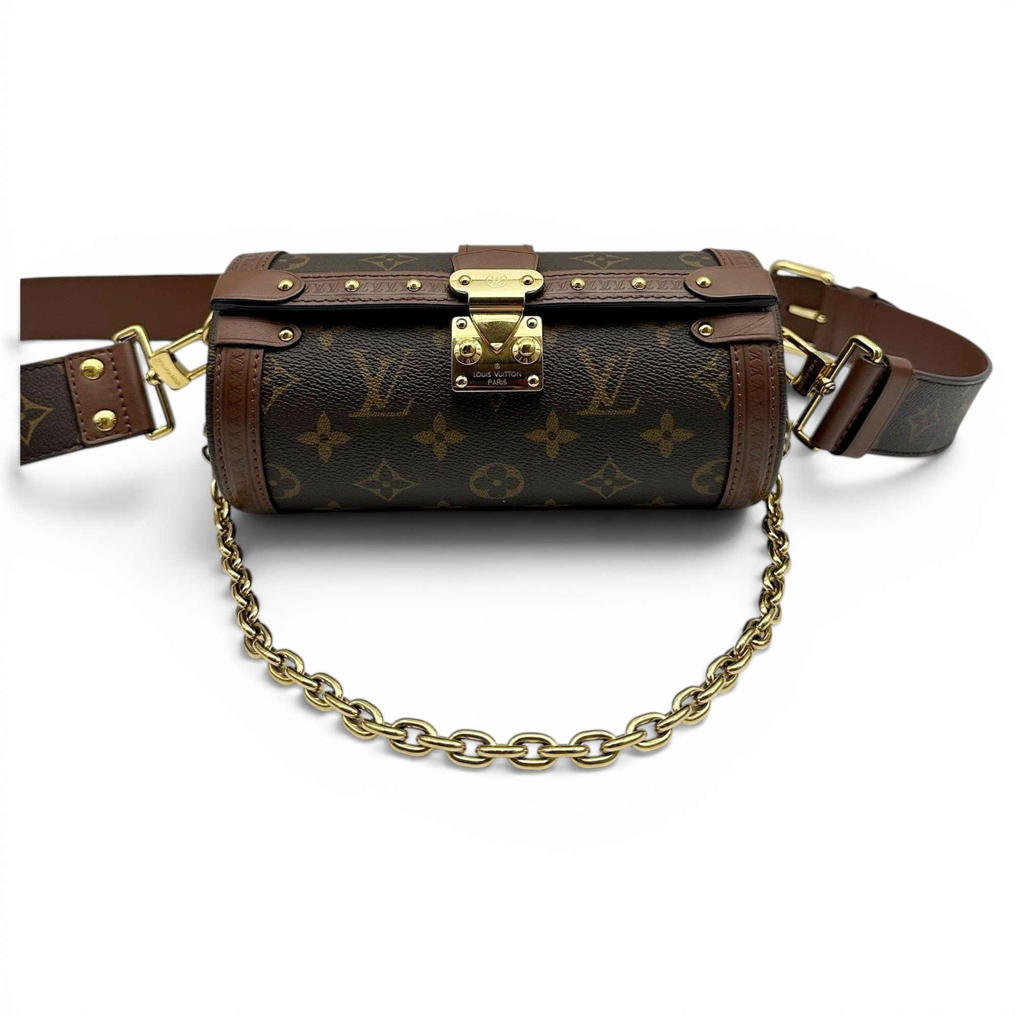 Papillon Trunk leather handbag
