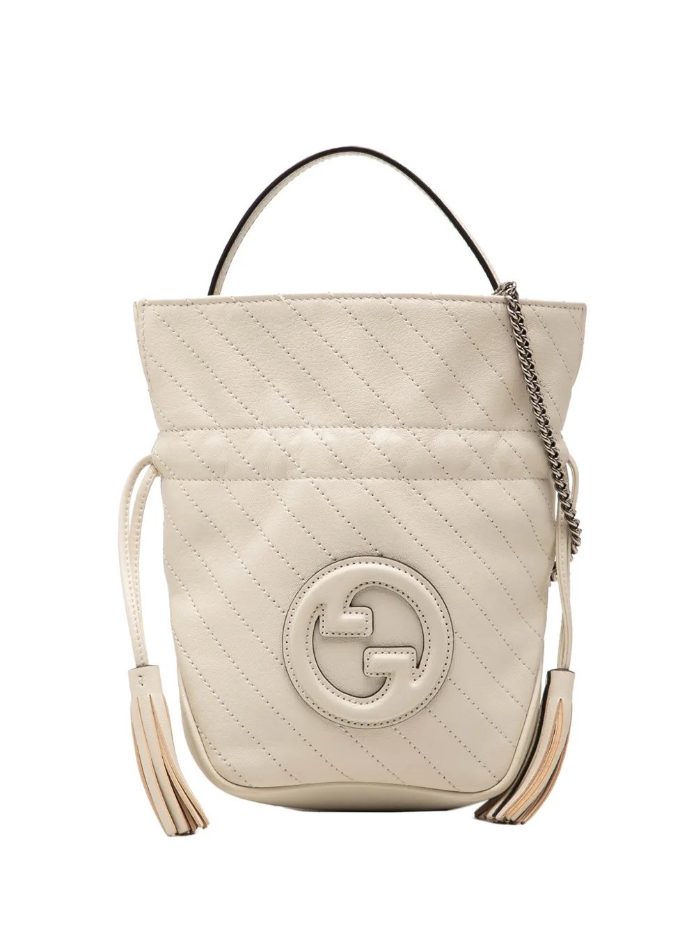2016-2026 Mini Diagonal Stitched Calfskin Blondie Bucket Bag satchel