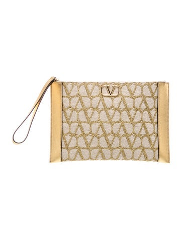 Canvas Clutch w/ Tags