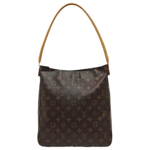 Looping leather handbag