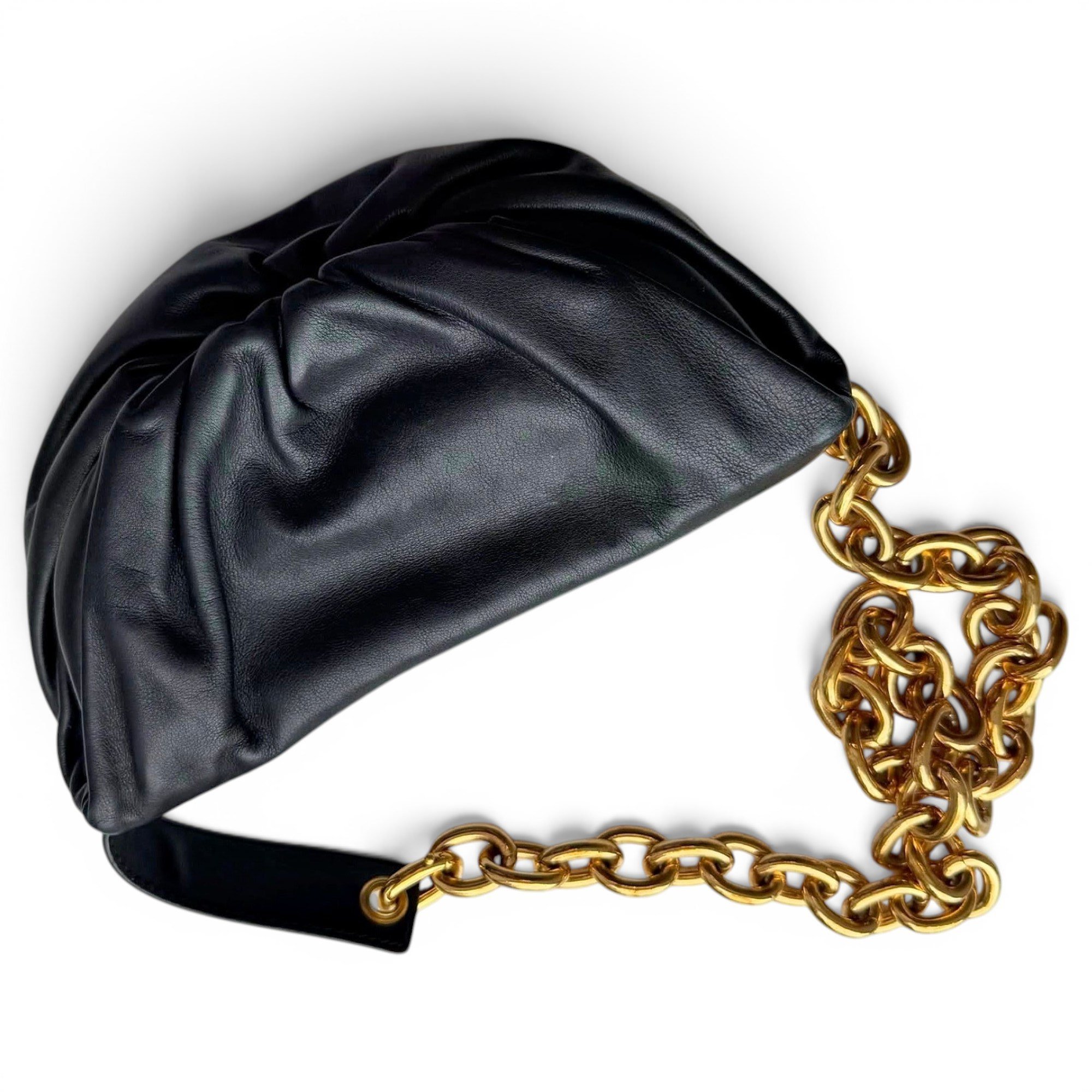 Chain Pouch leather handbag