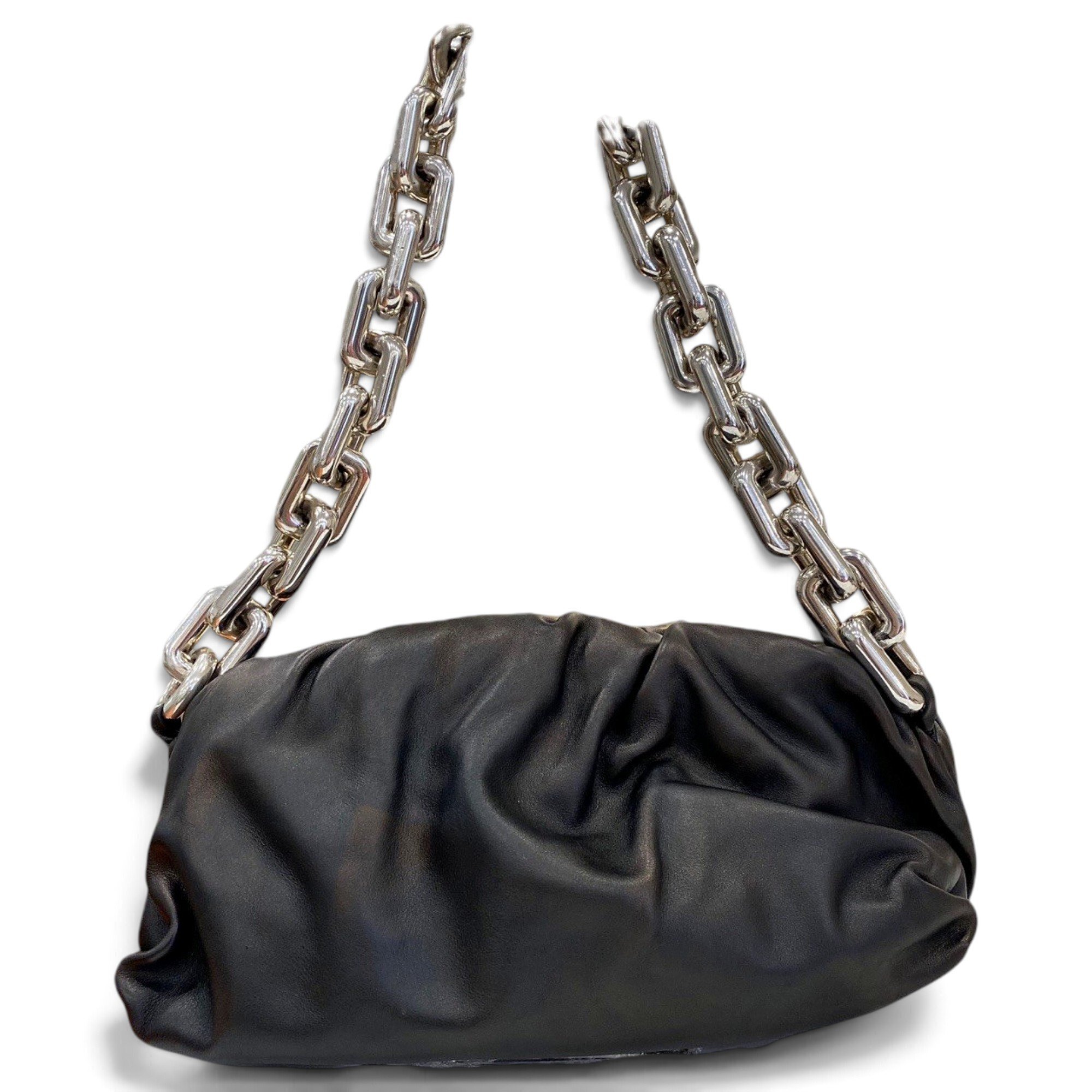 Chain Pouch leather handbag
