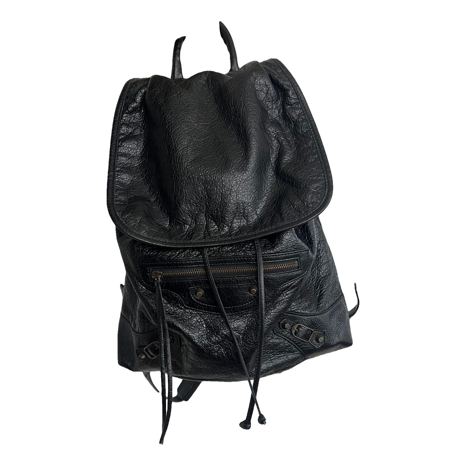 Leather backpack