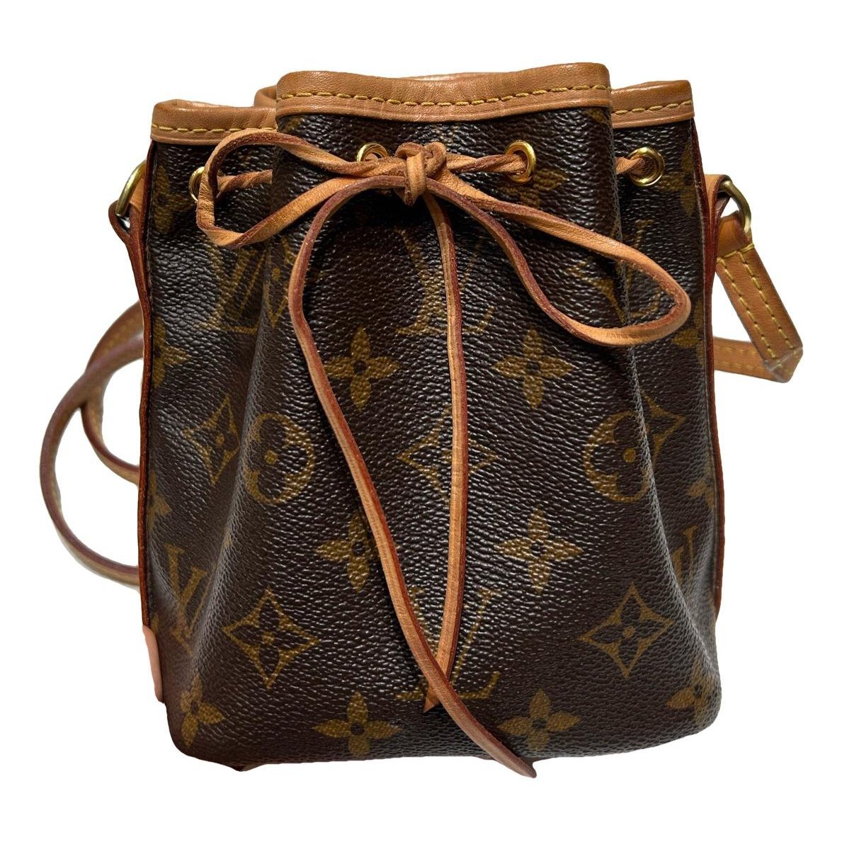 Nano Noé leather handbag