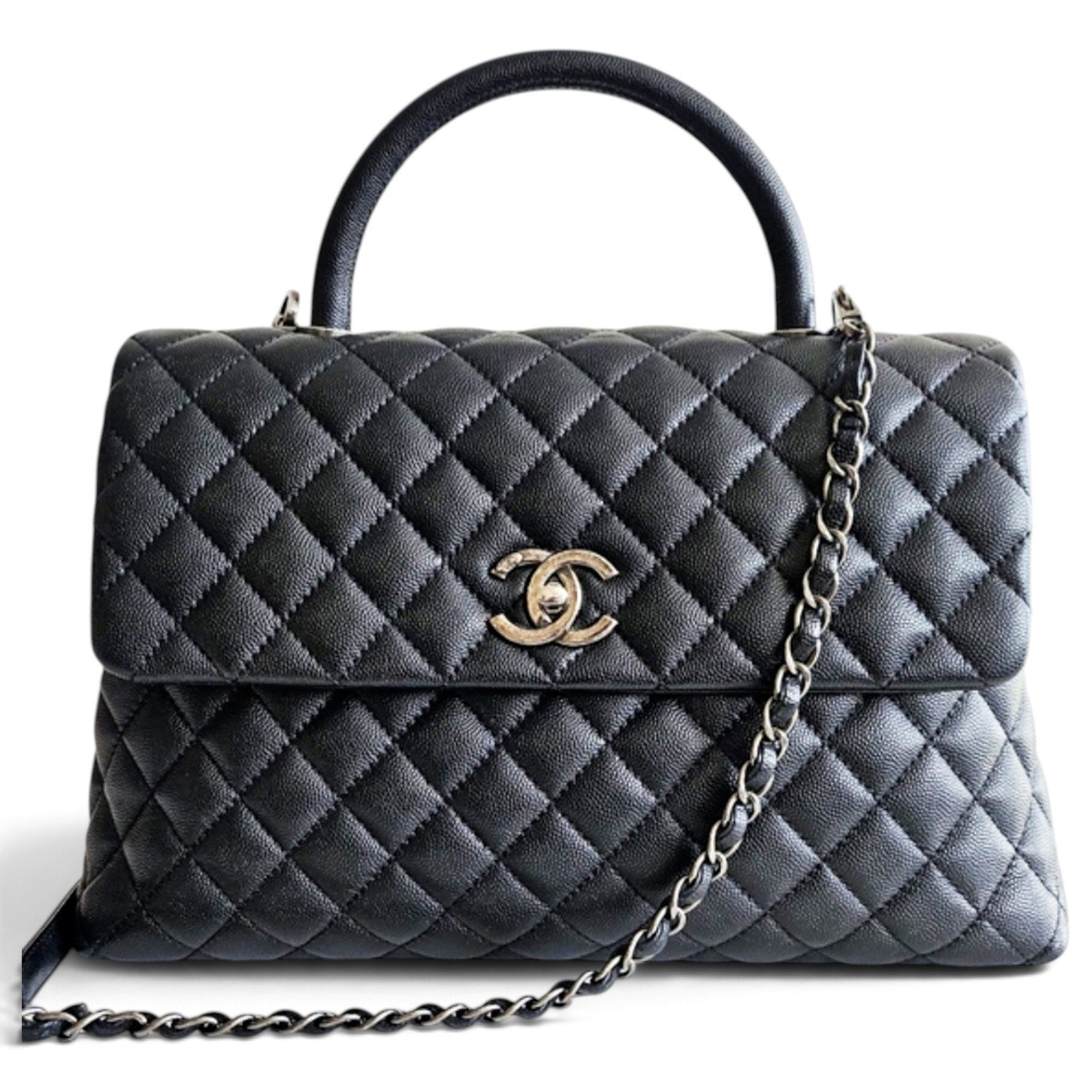 Coco Handle leather handbag