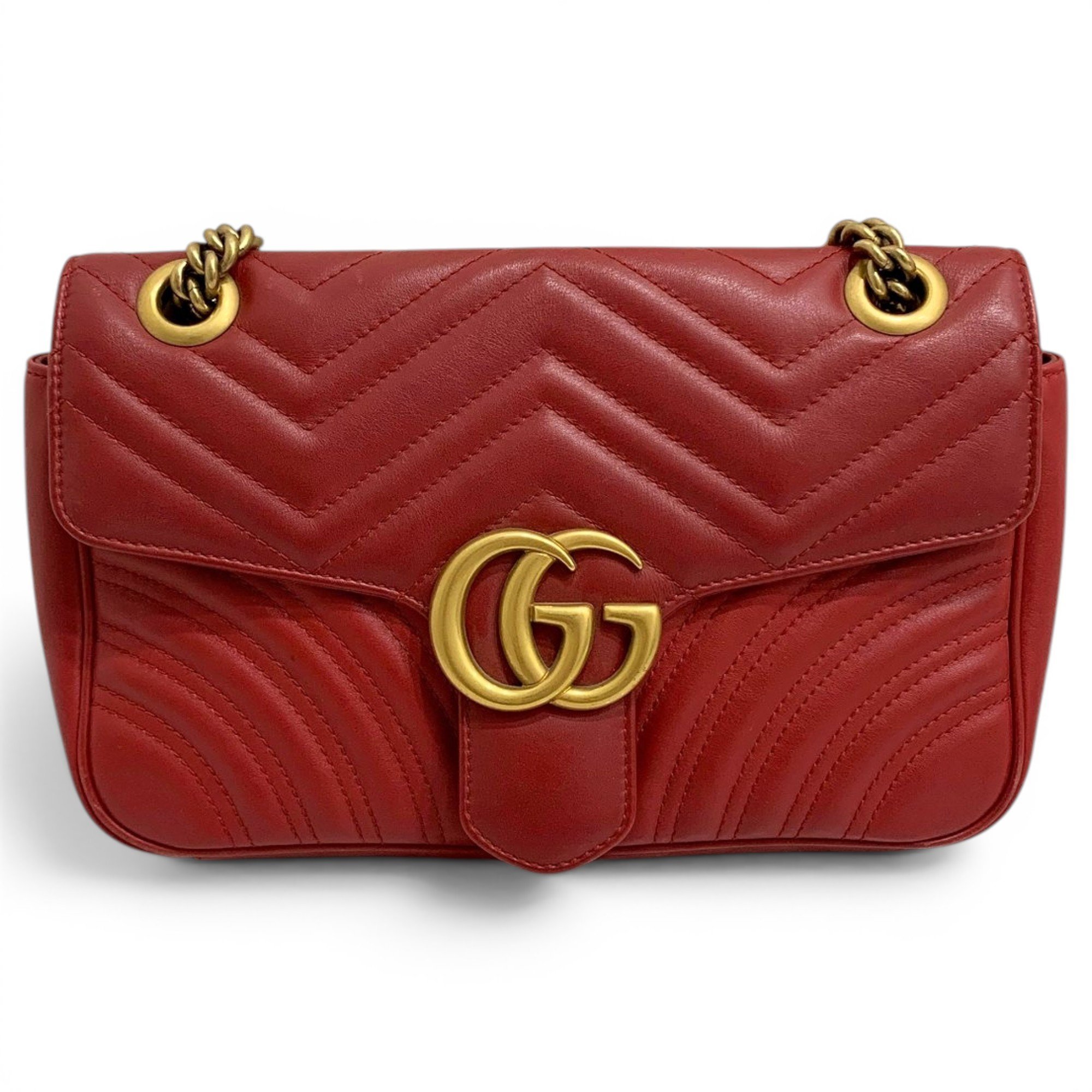 GG Marmont Flap leather crossbody bag