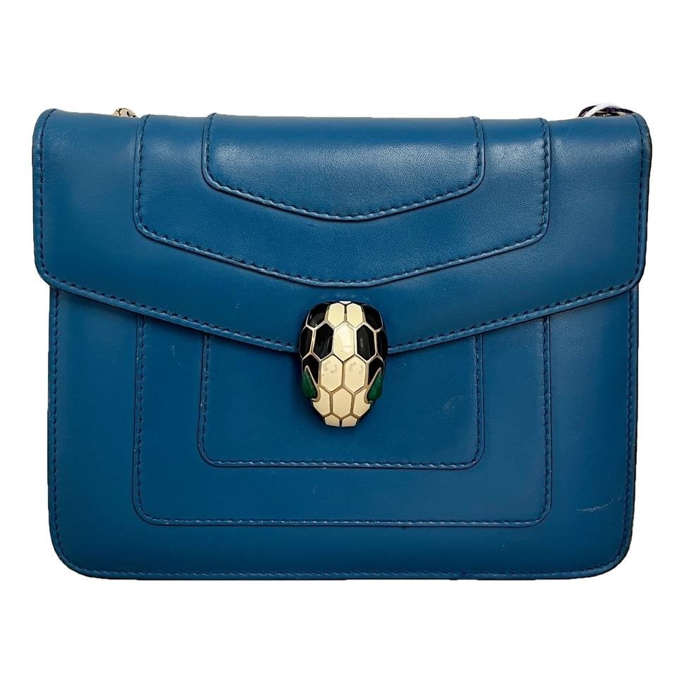 Serpenti leather handbag