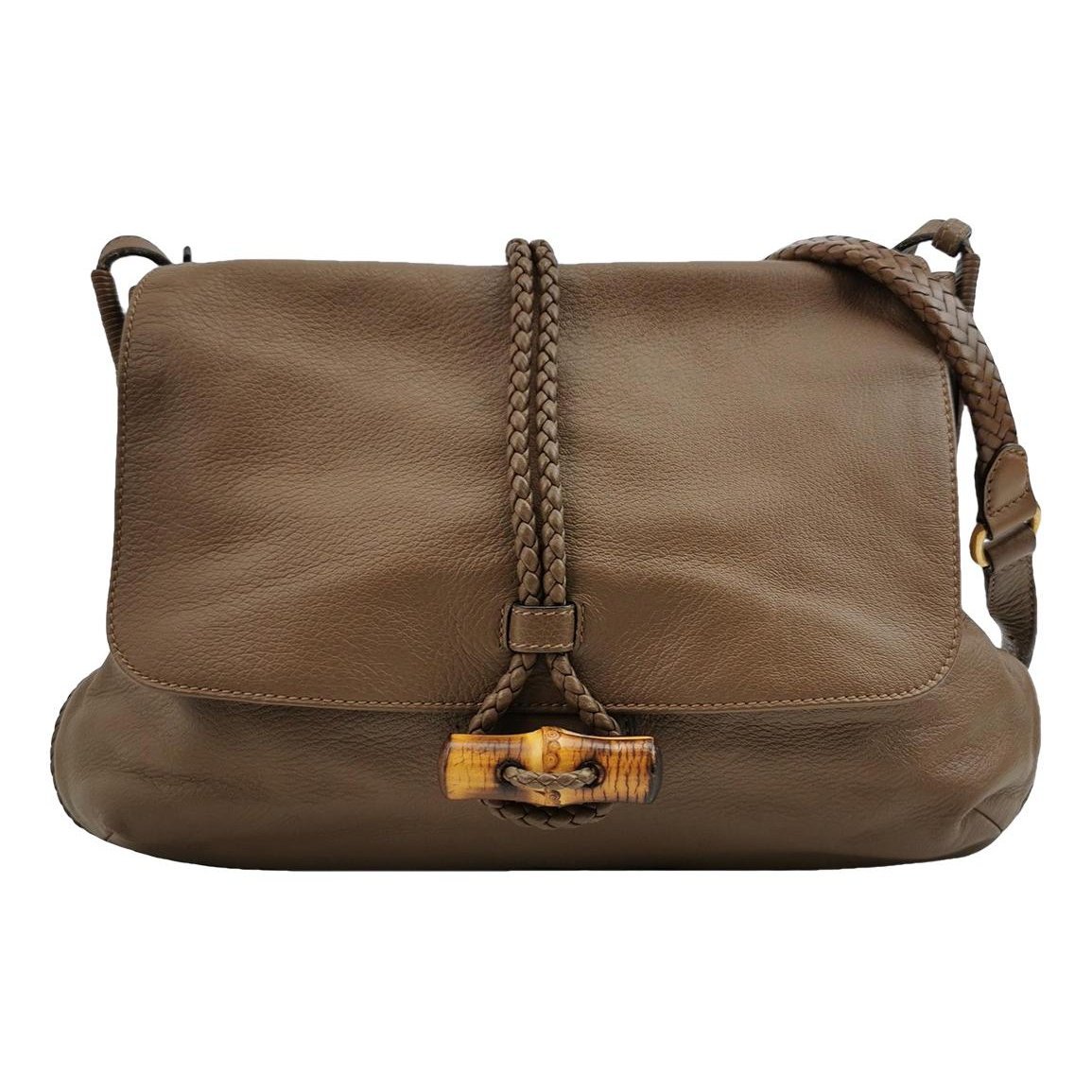 Gucci Bamboo leather crossbody bag