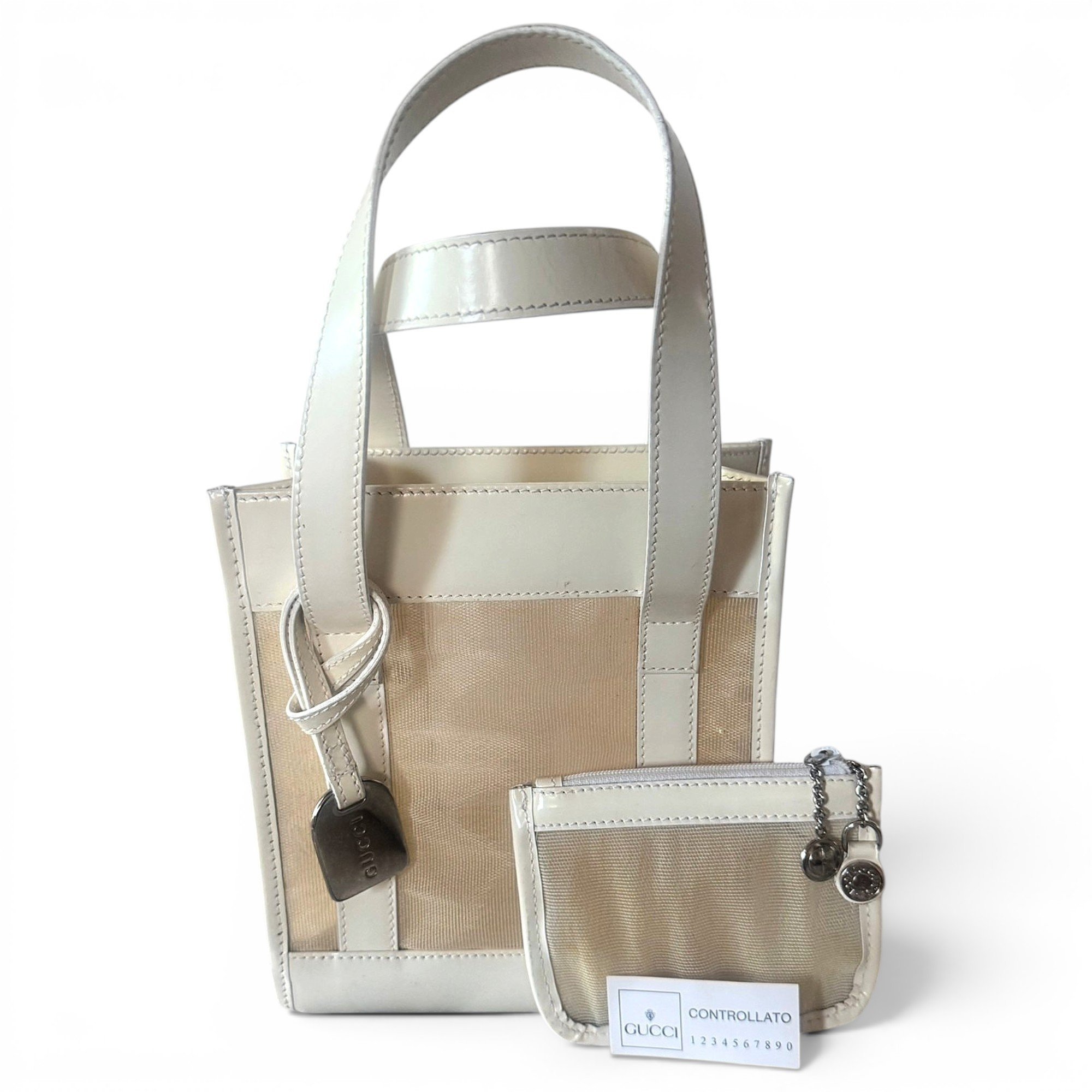 Patent leather tote