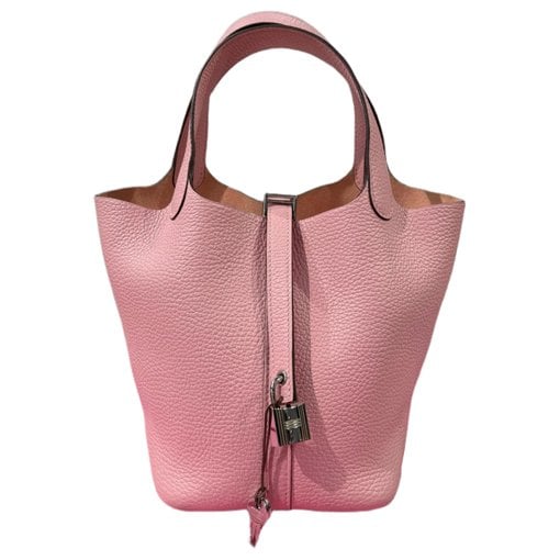 Picotin leather tote