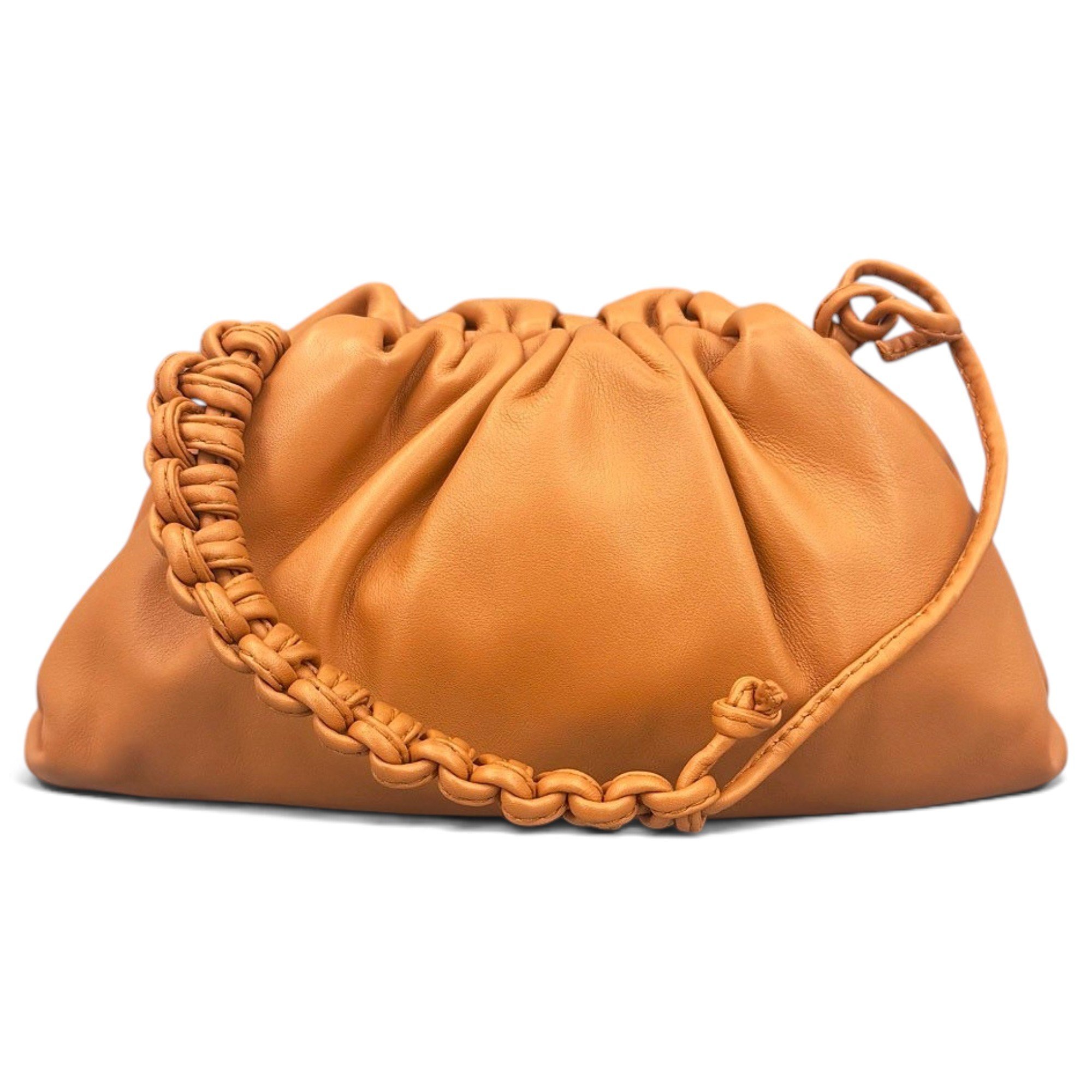 Pouch leather handbag