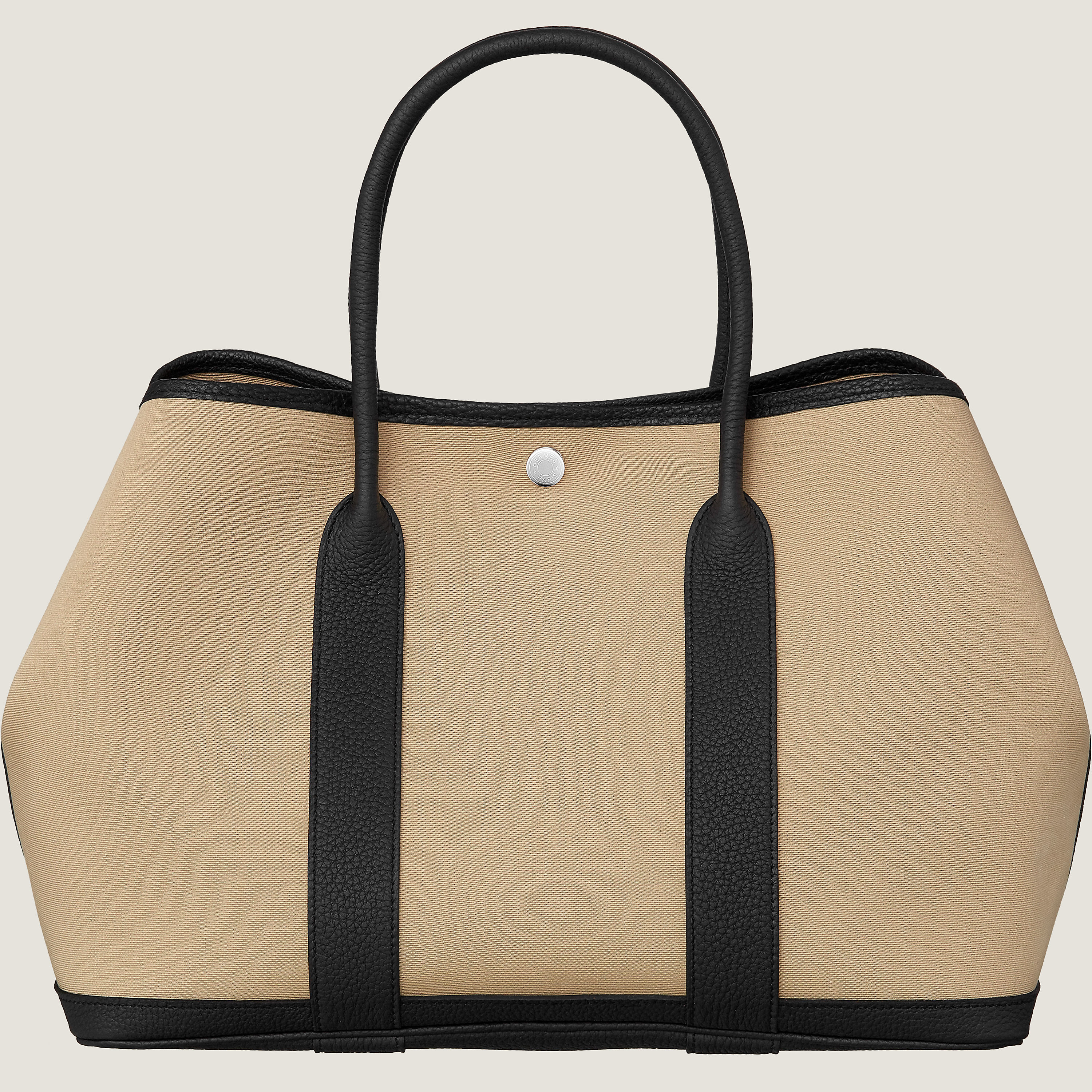 Hermès Garden Party 36 36 cm calfskin Trench / Noir