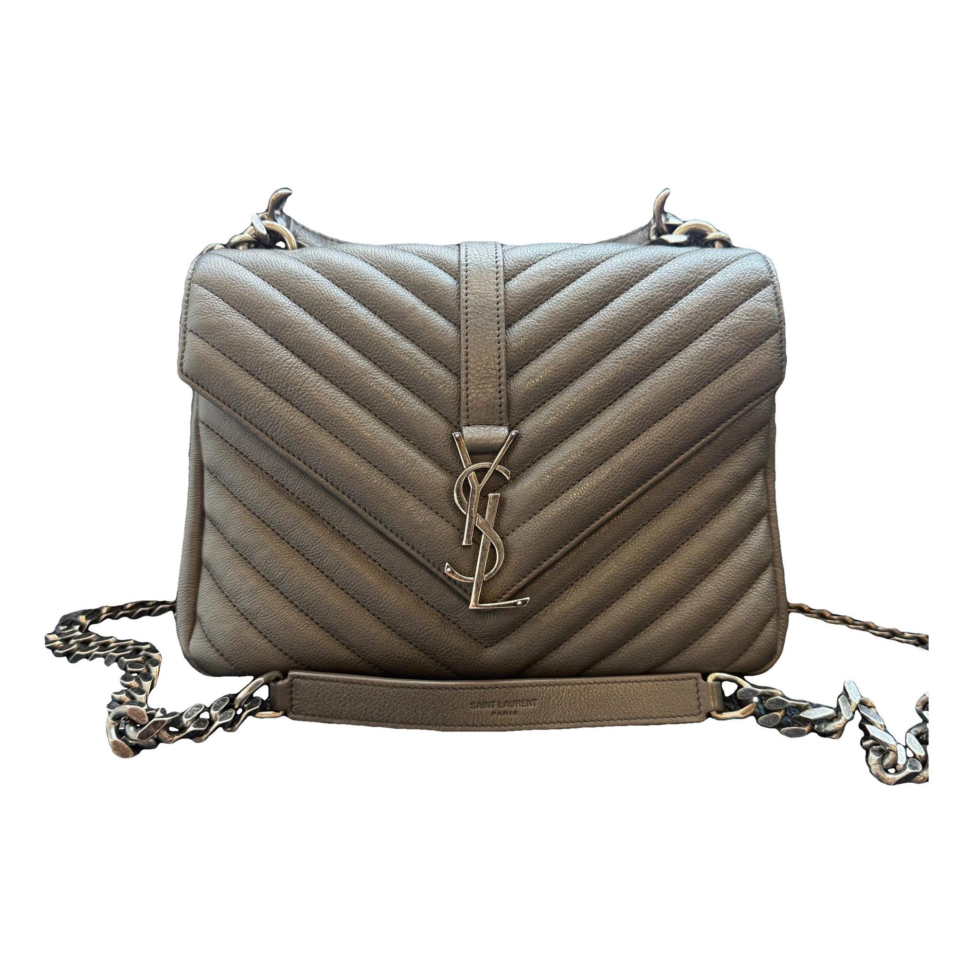 Collége monogramme leather handbag