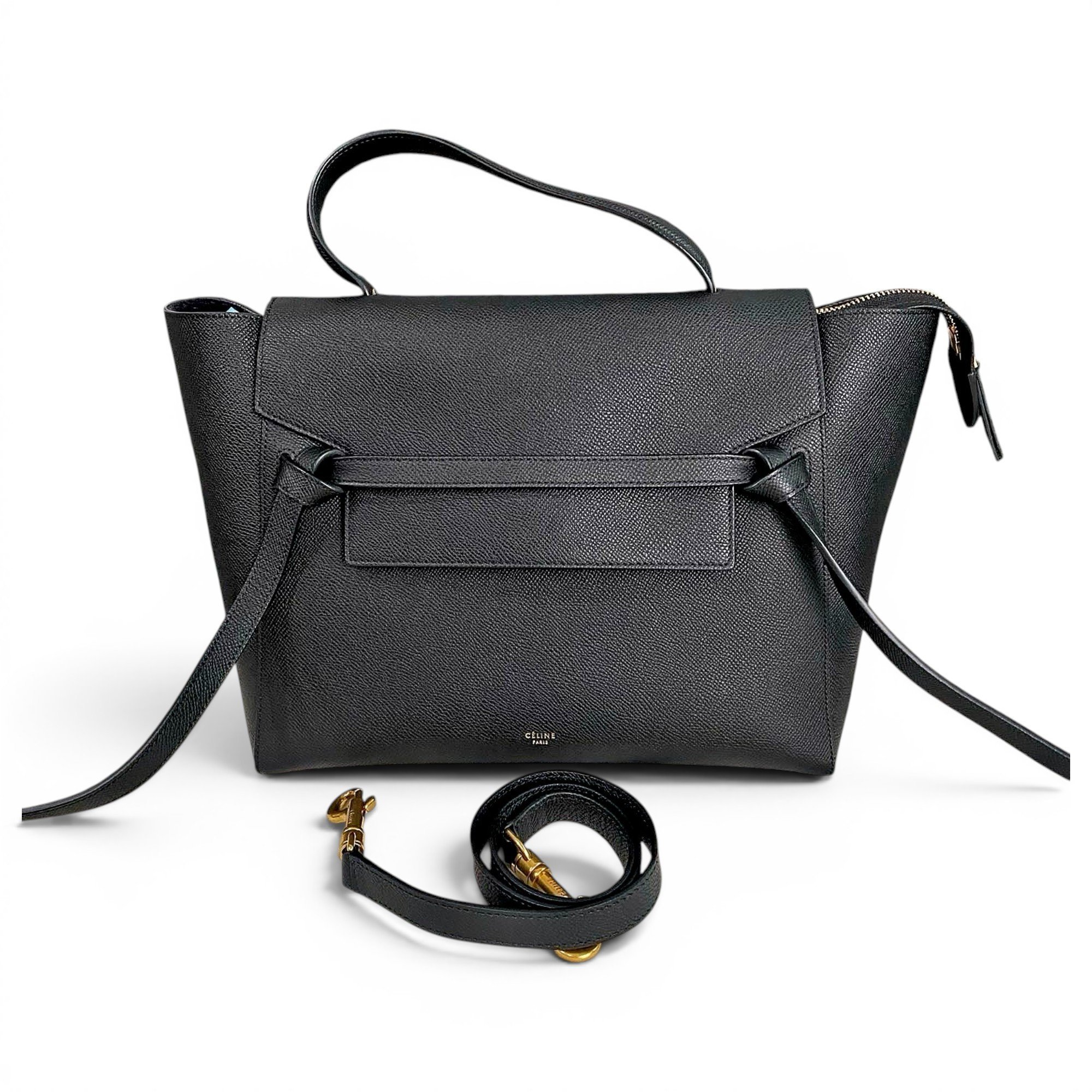 Belt leather handbag
