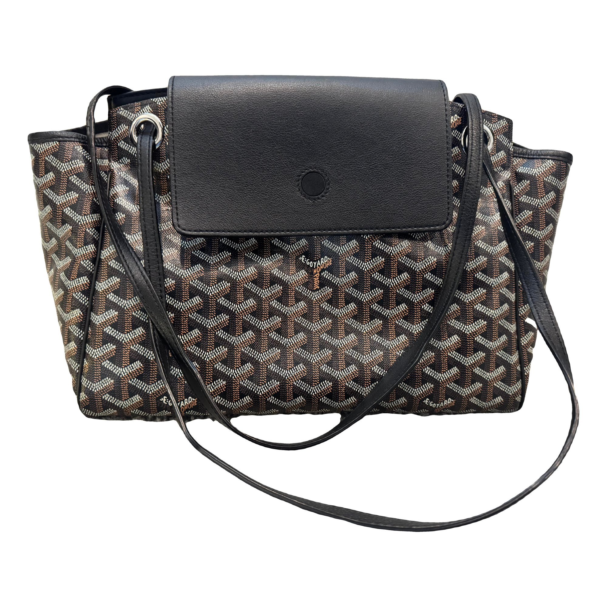 Goyard Rouette leather handbag