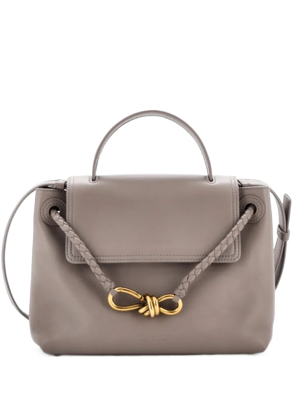 Ciao Ciao Top Handle Bag Leather with Intrecciato Detail Small satchel