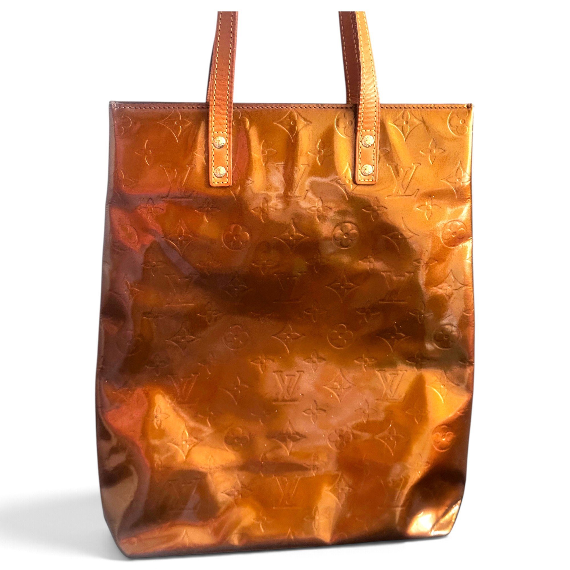 Houston patent leather tote
