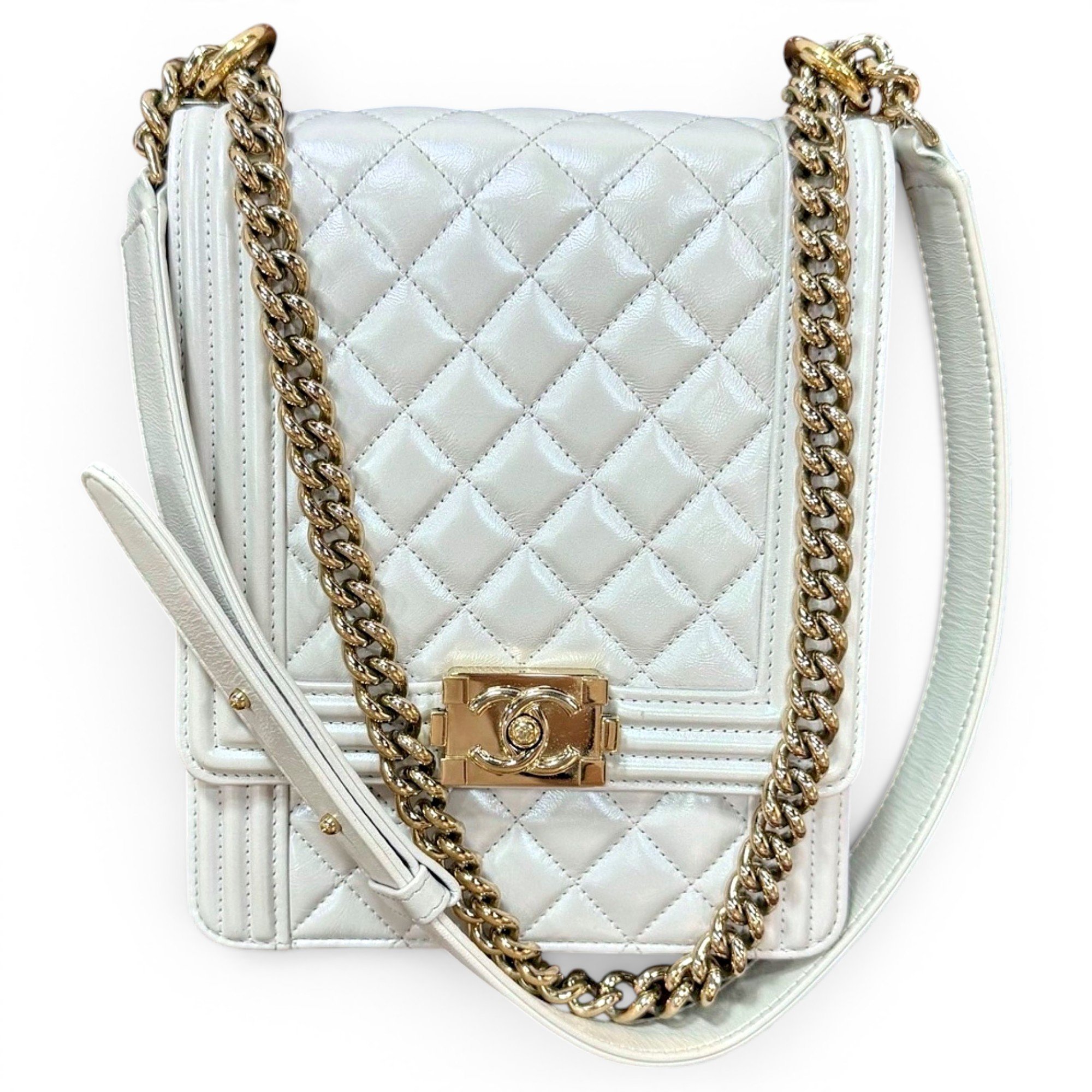 Boy leather crossbody bag