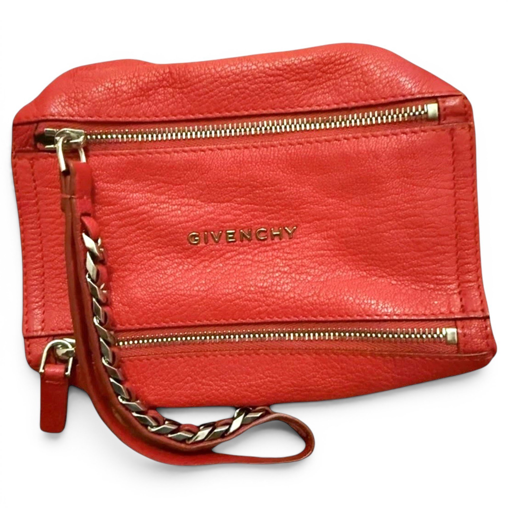 Pandora leather clutch bag