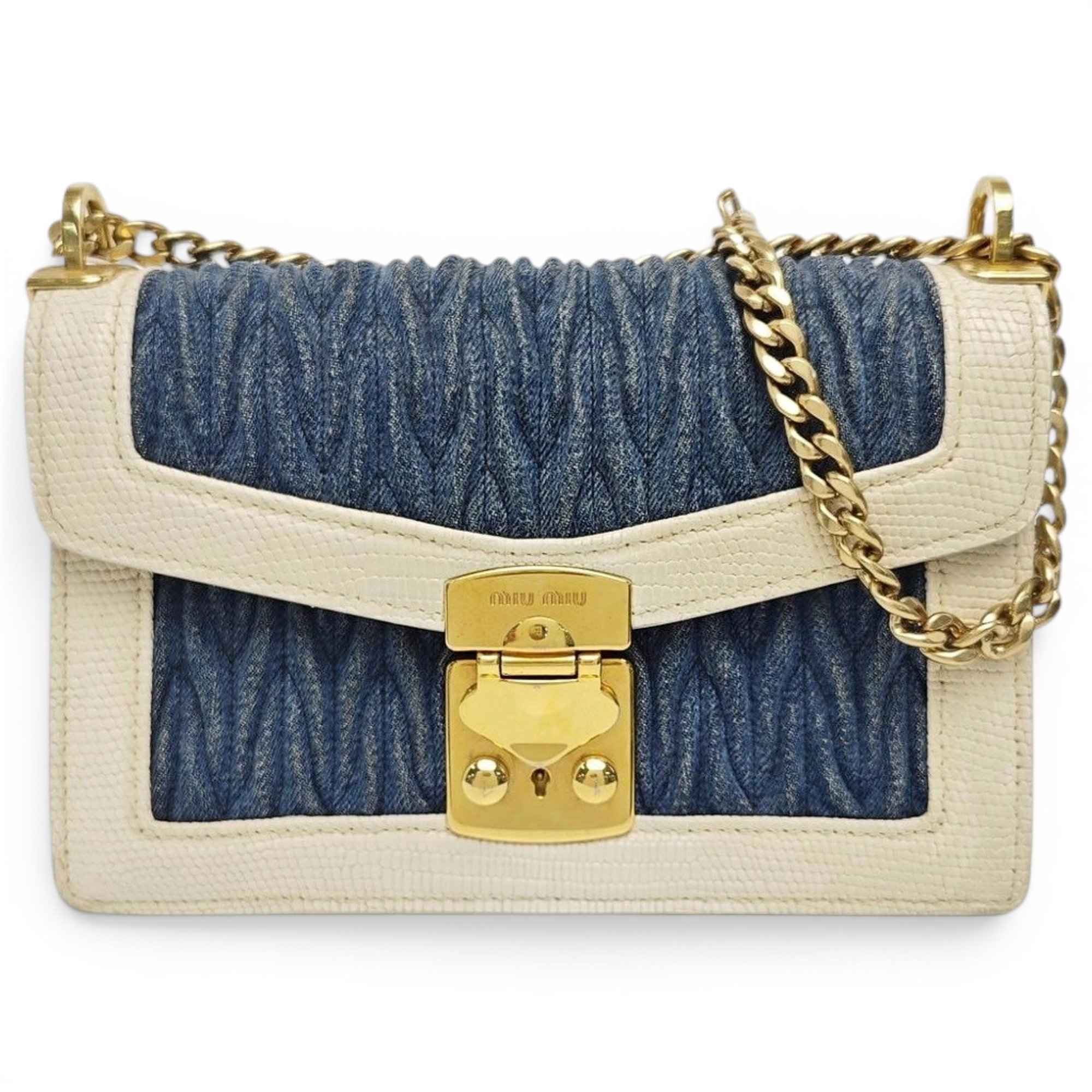 Miu Confidential leather handbag