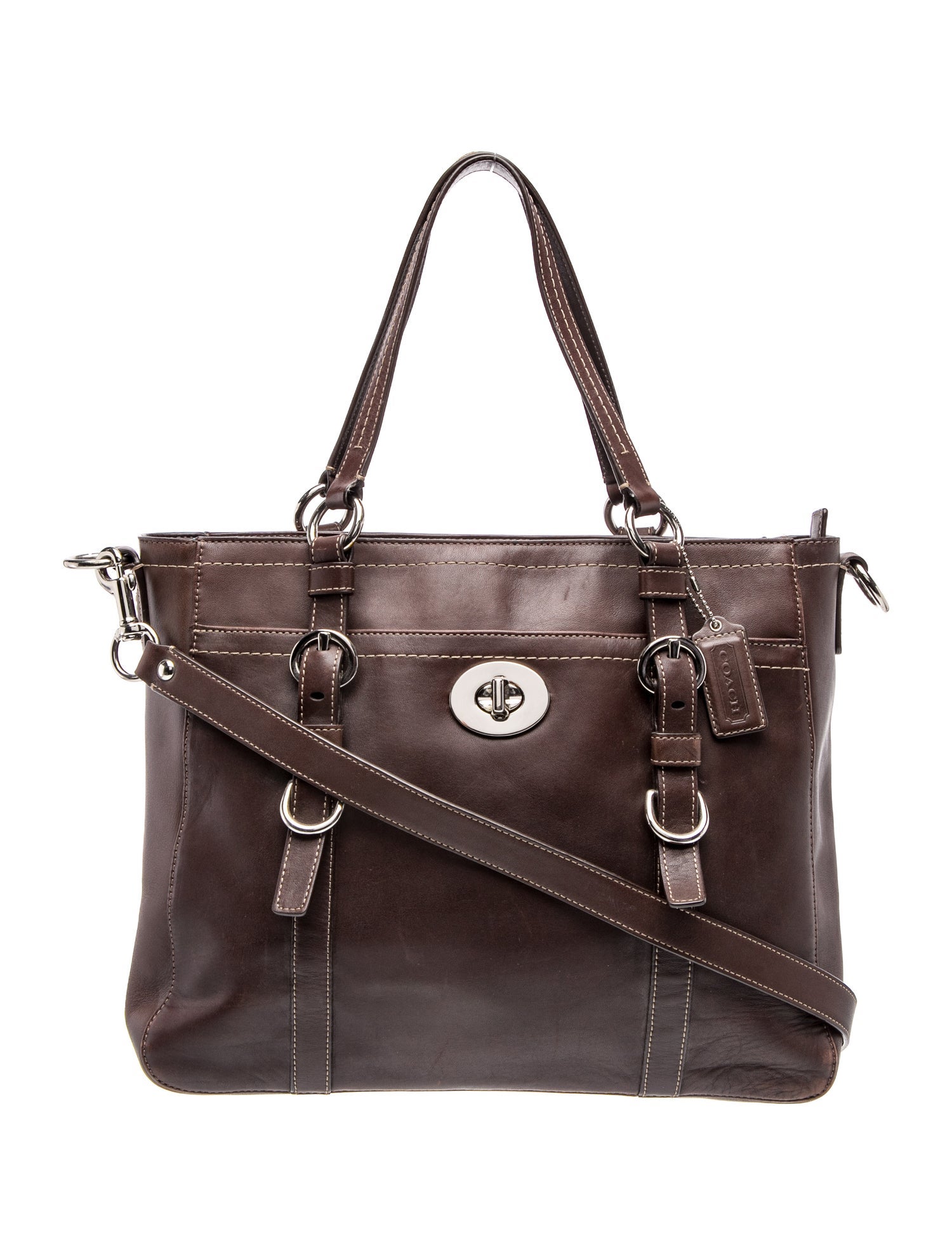 Leather Top Handle Bag