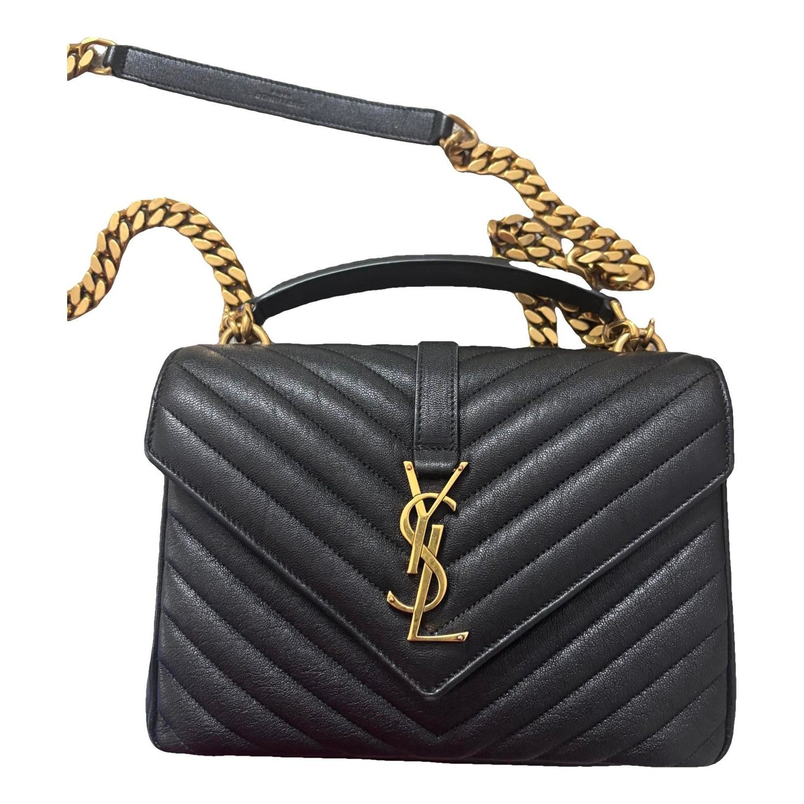 Collége monogramme leather crossbody bag