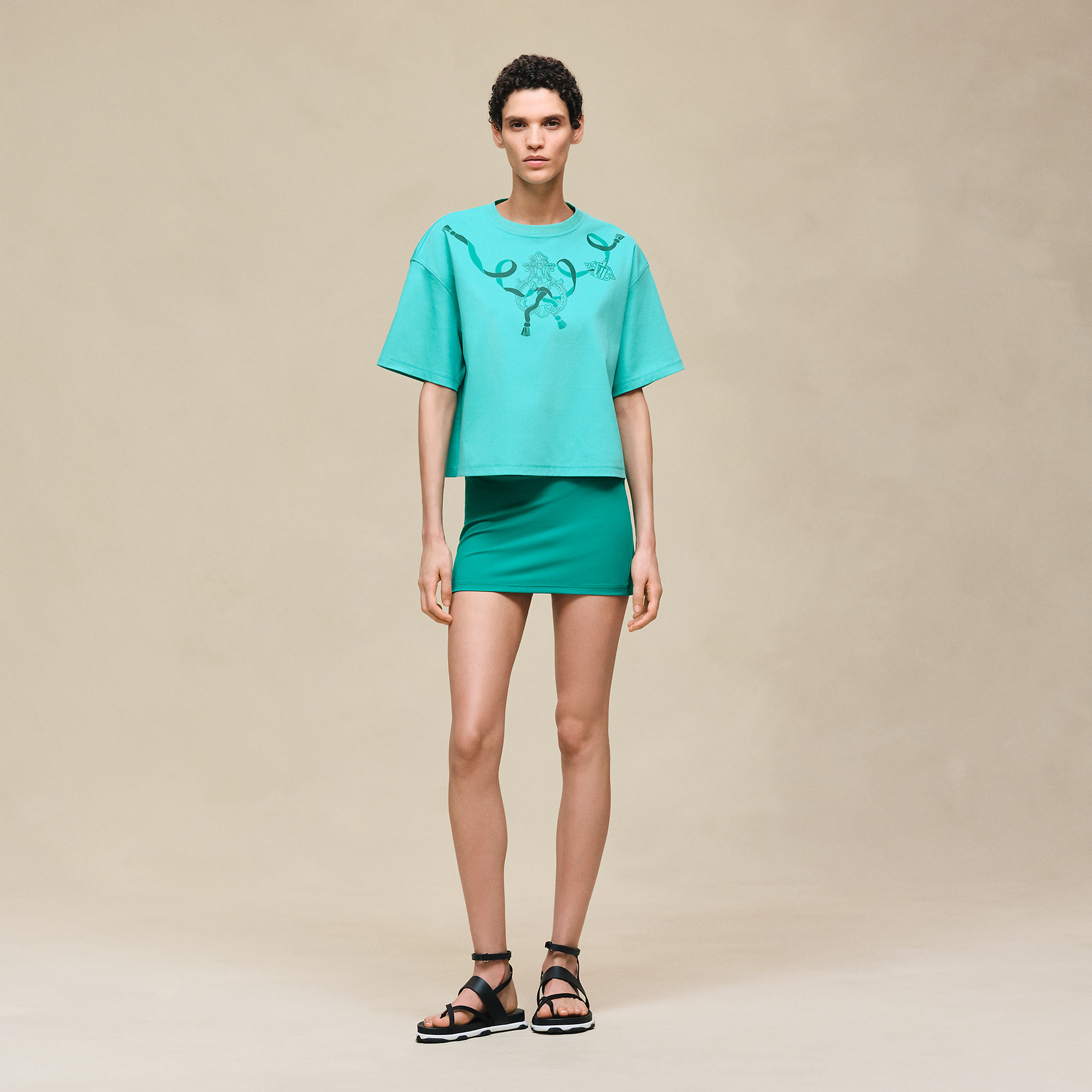 Printed boxy t-shirt