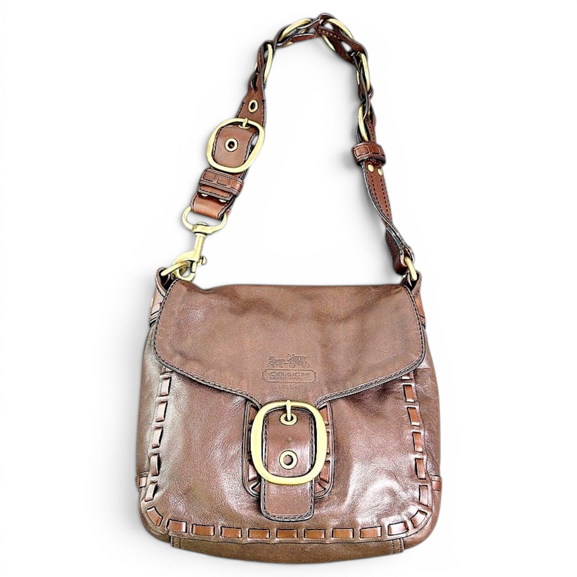 Signature Sufflette leather handbag