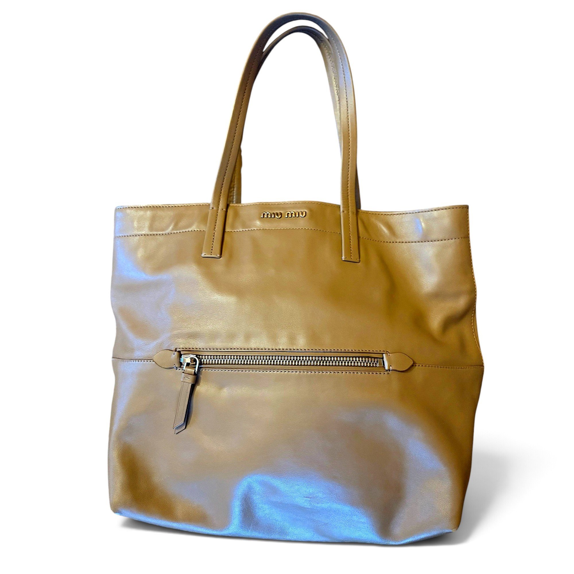 Leather tote