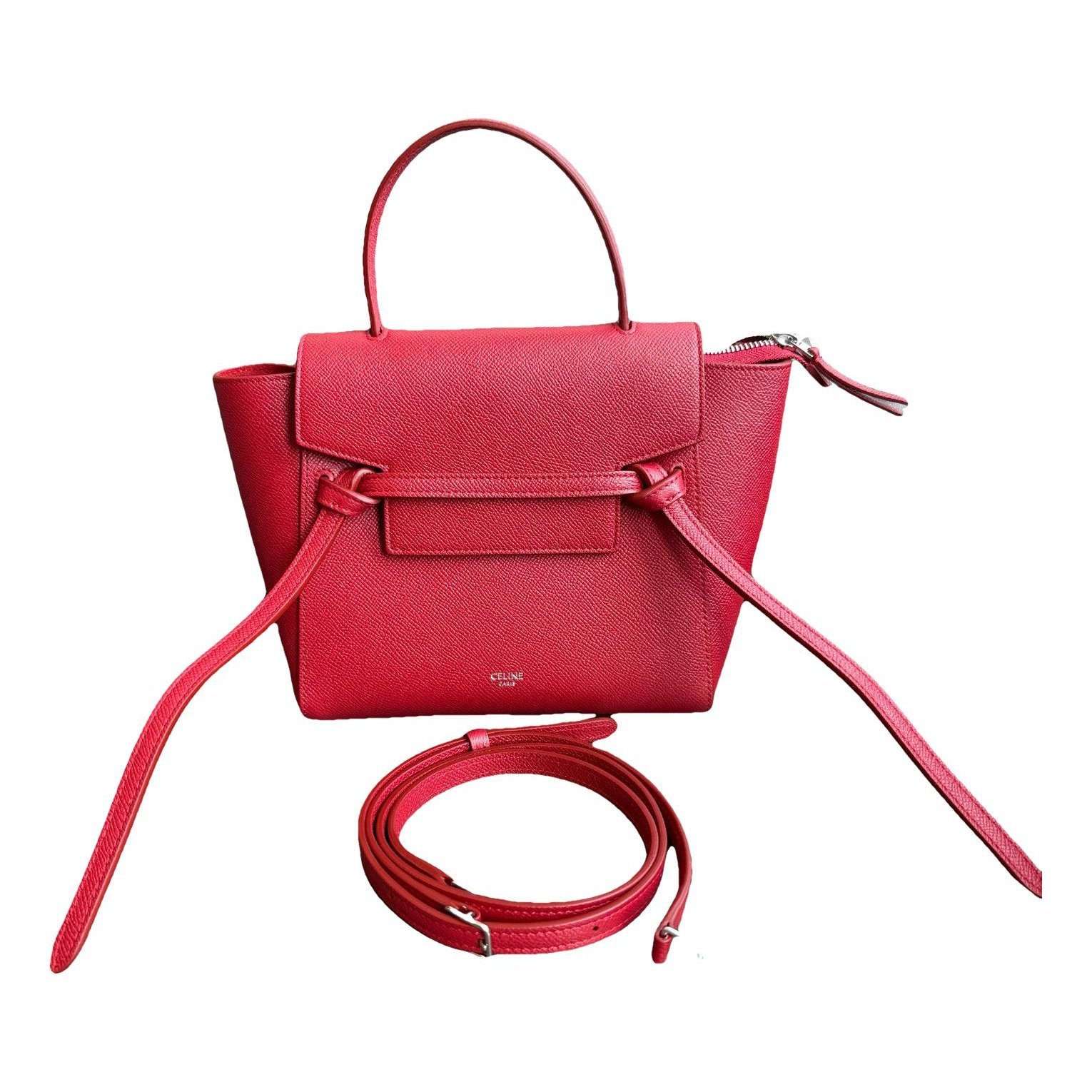 Belt leather handbag