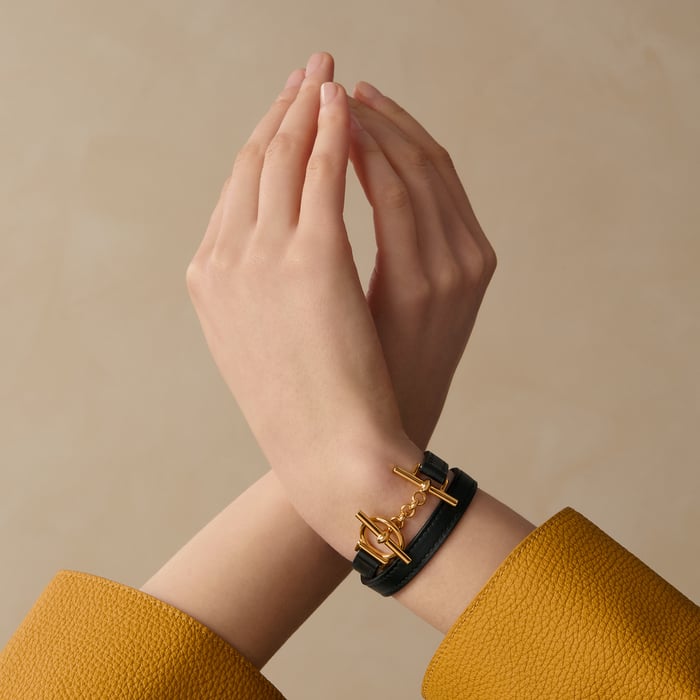 Noir Croisiere Double Tour Bracelet