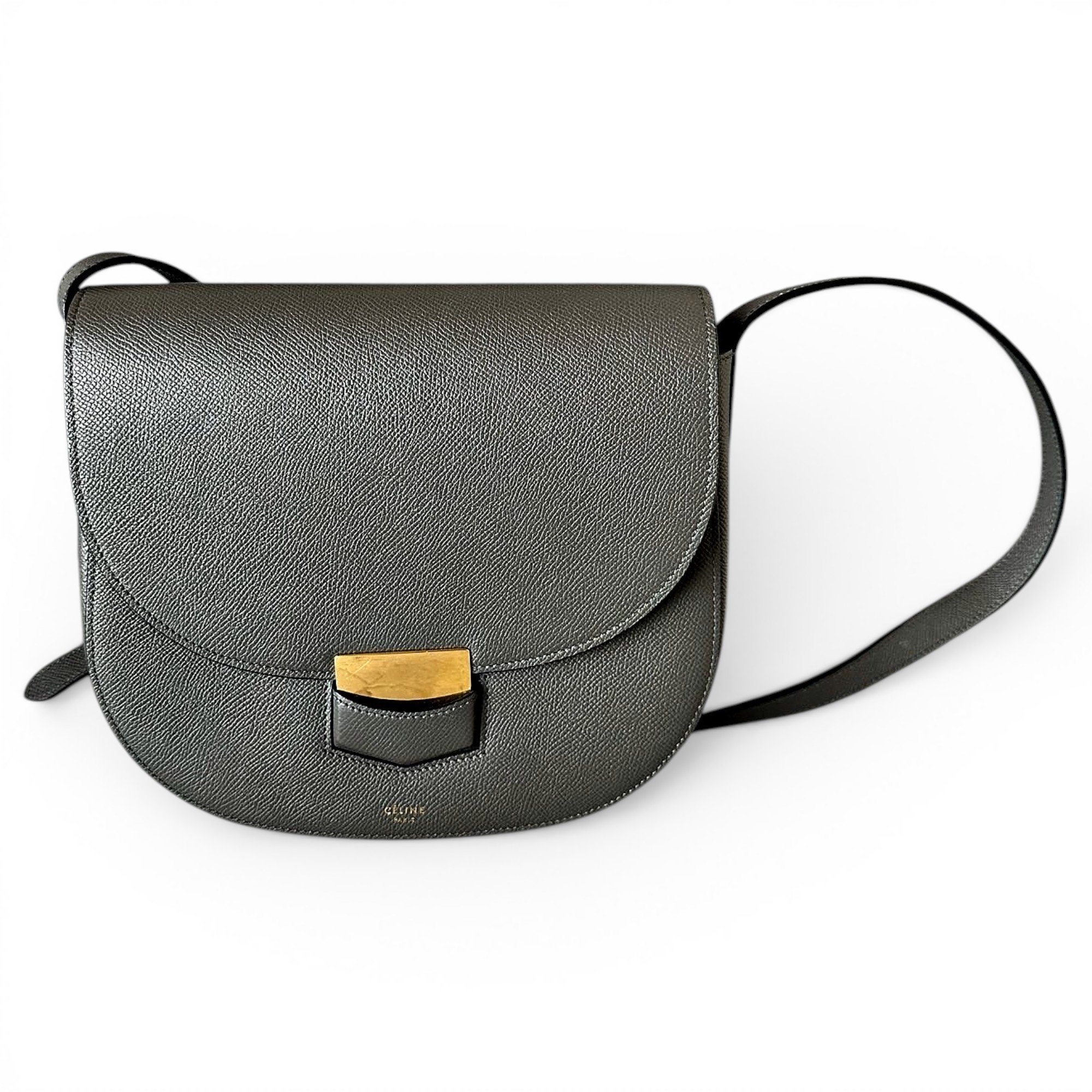 Trotteur leather handbag